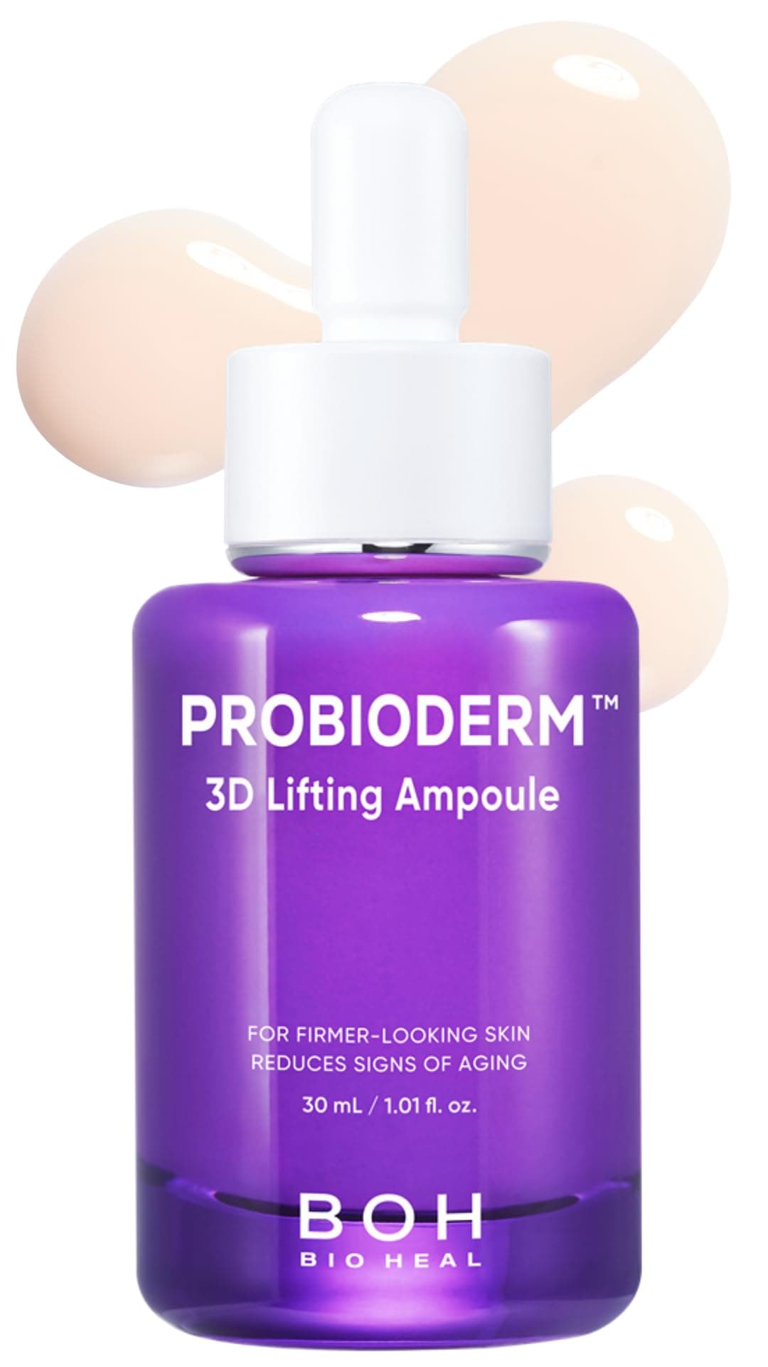 Probioderm™ 3D Lifting Ampoule 1.01 fl oz (30 ml) | Advanced Elasticity Serum for Sculpted, Firm Skin | Powerful 3D Lifting Formula with Probiotics & Peptides for Daily Skincare