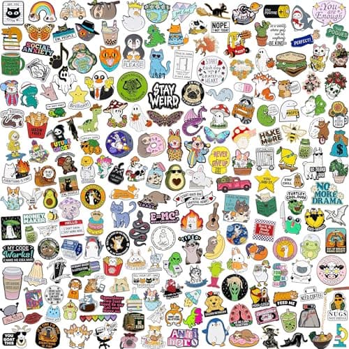 20/40/50 PCS Cute Enamel Pins Bulk, Funny Backpack Pins Aesthetic Lapel Badge Pins Set Assorted Enamel Brooch Pins for Backpacks, Hats, Bags, Landyards