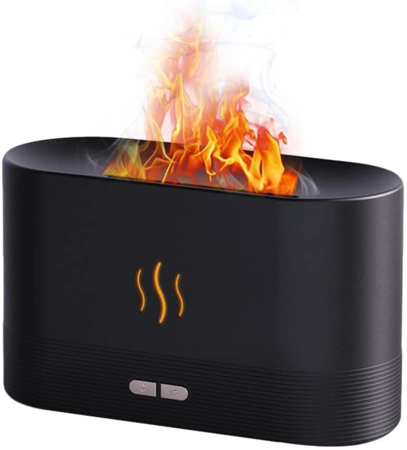 HIVAGI Aromatherapy Essential Oil Acrylonitrile Butadiene Styrene (ABS) Diffuser, 180mL Quiet Mist Humidifiers for Essential Oils Home Aroma Air Diffusers, with Auto Shut-Off Protection. (Black)