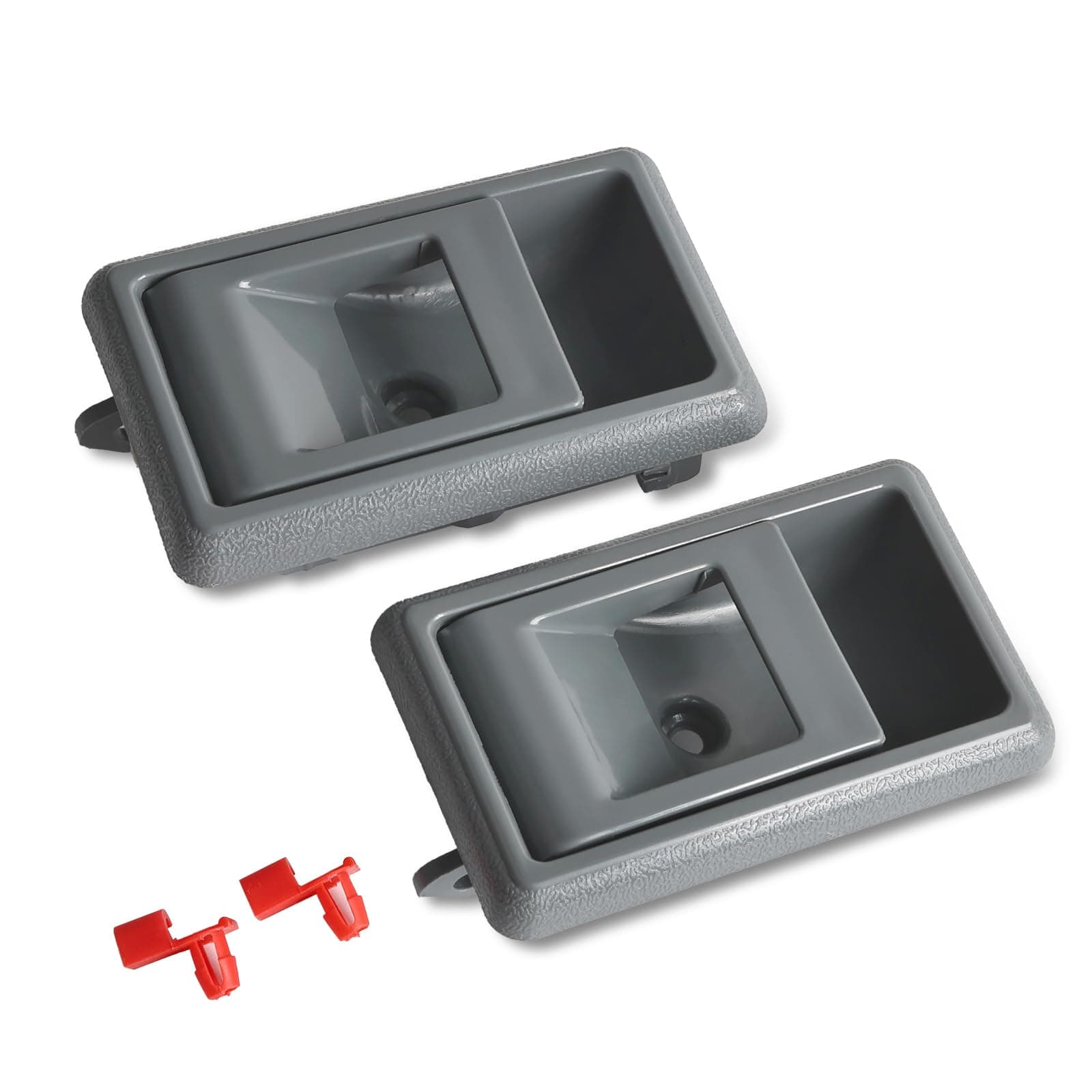 FAERSI 2Pcs Interior Door Handle Front Rear Driver & Passenger Side Fits for 1989-1995 4Runner 1988-1993 Toyota Corolla 1989-1995 Pickup 1995-2000 Toyota Tacoma 1987-1990 Tercel 1989-1992 Geo Prizm