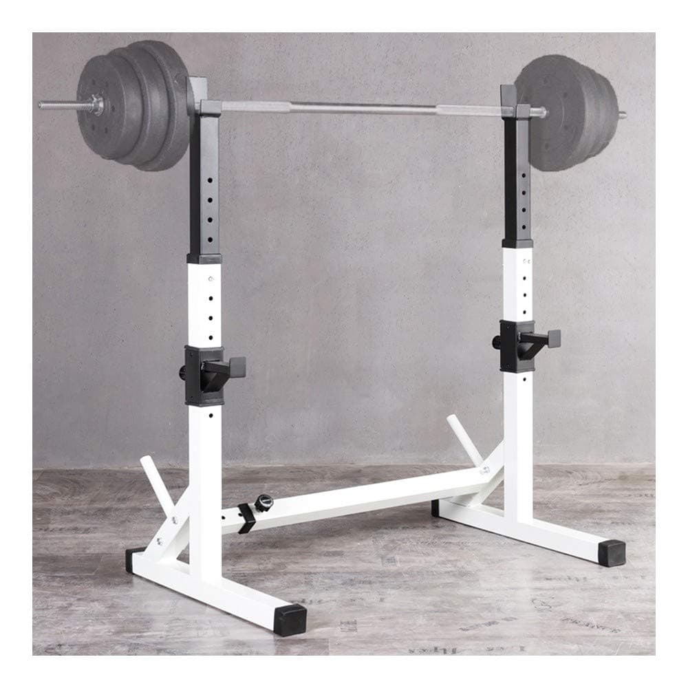 Squat Rack Adjustable Weight Lifting Stand, Squat Rack Barbell Free Bench Press Stand Safe Stable Weight Lifting Rack Home Fitness Equipment, Max Load 200 KgA
