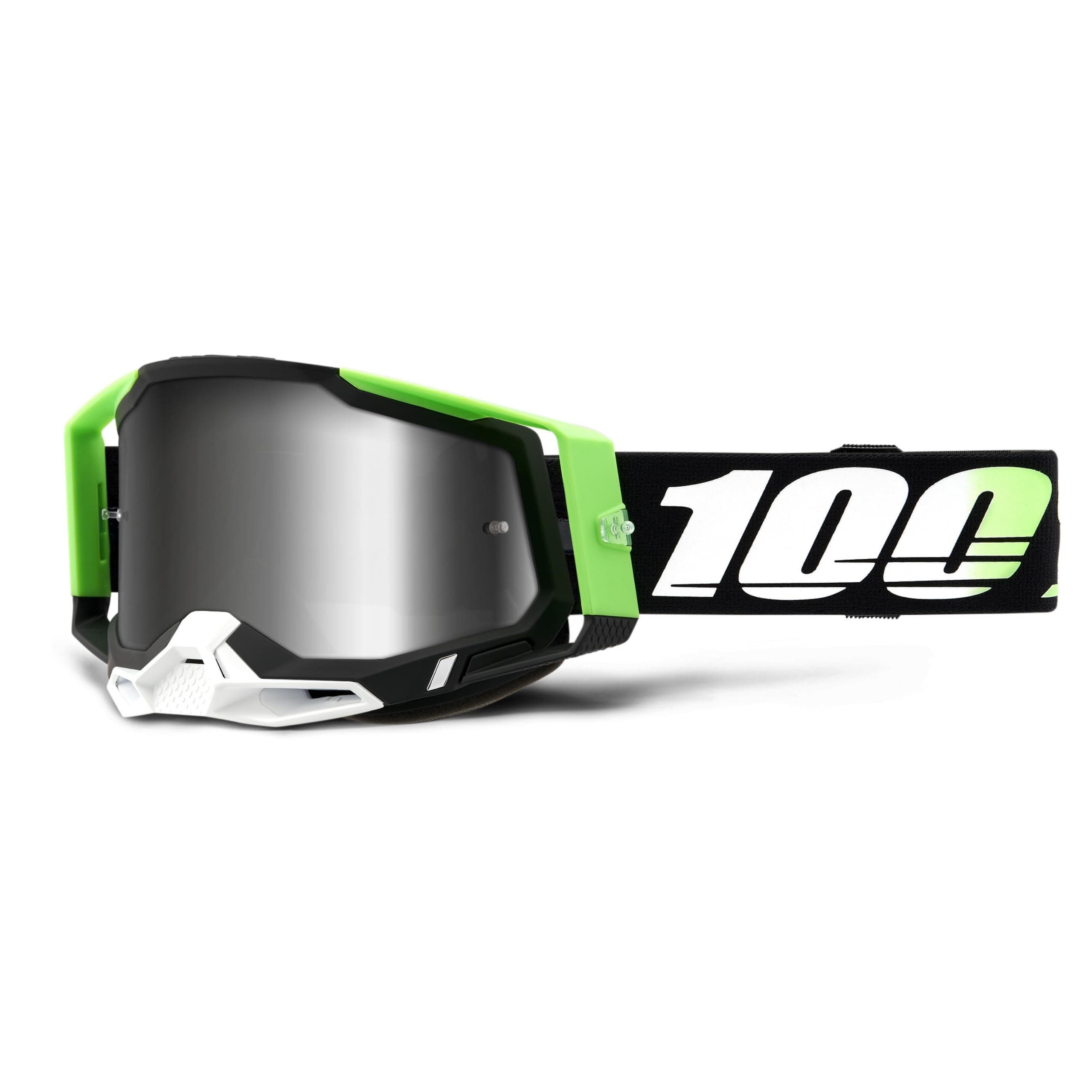100% RACECRAFT 2 Goggle Kalkuta - Silver Mirror Lens