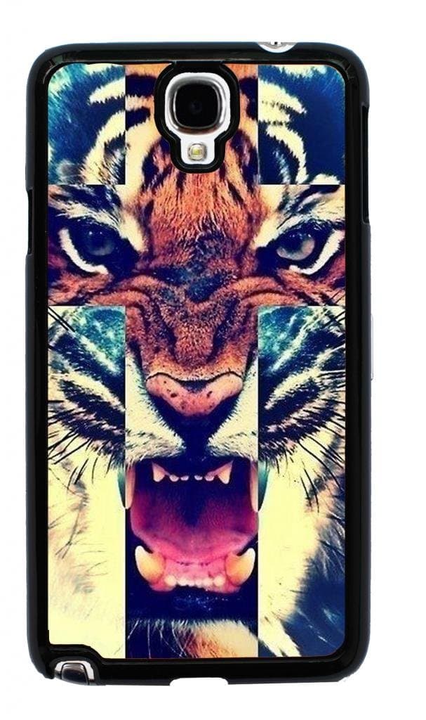 Hard Case for Samsung Galaxy Note 3 Neo /SM-N750/N7505(tiger roar cross hipster quote)