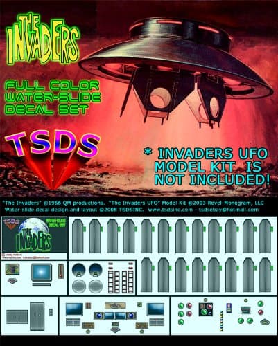 TSDS - T101 - THE INVADERS UFO: ULTIMATE DECAL SET