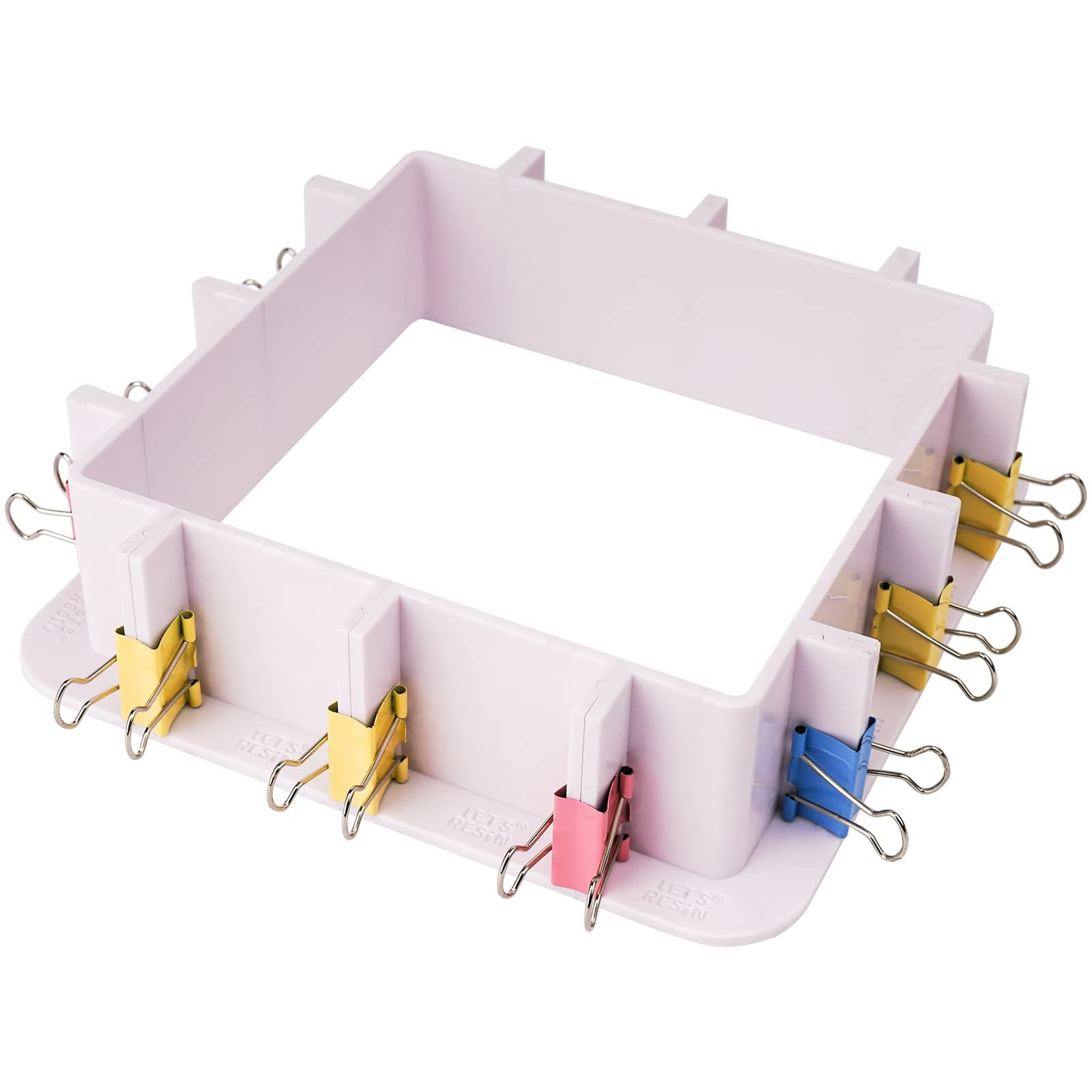 Adjustable Mold Housing for Silicone Molds Making (Not for Direct Resin Use), Silicone Mold for Resin Mold Making Silicone Rubber, Plastic Housing Frame for DIY Resin, Candle, Soap Molds