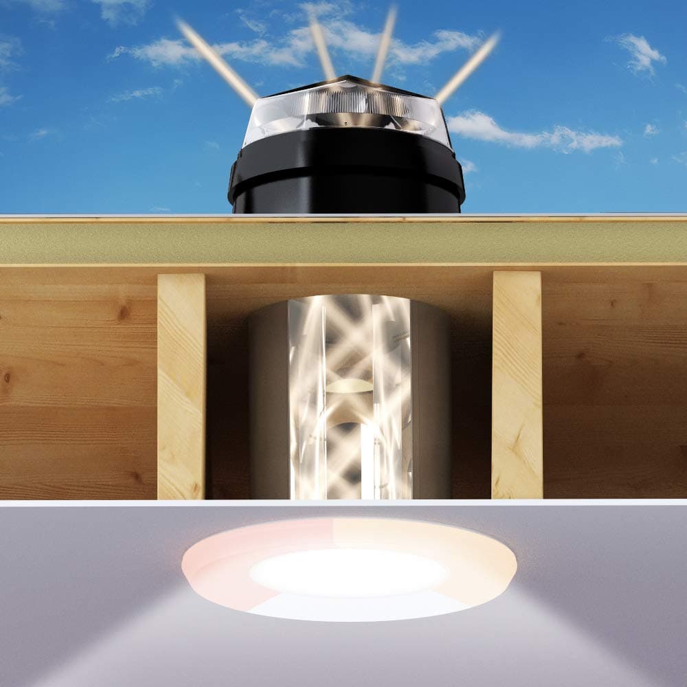 Sun Tunnel For Flat Roofing-Monodraught Sunpipe Kit-Extendable Rigid Solar Tube, Improves Natural Lighting In Home. Collects Outdoor Day Light & Transforms A Dark Room, Reduces Electric Lighting-230mm