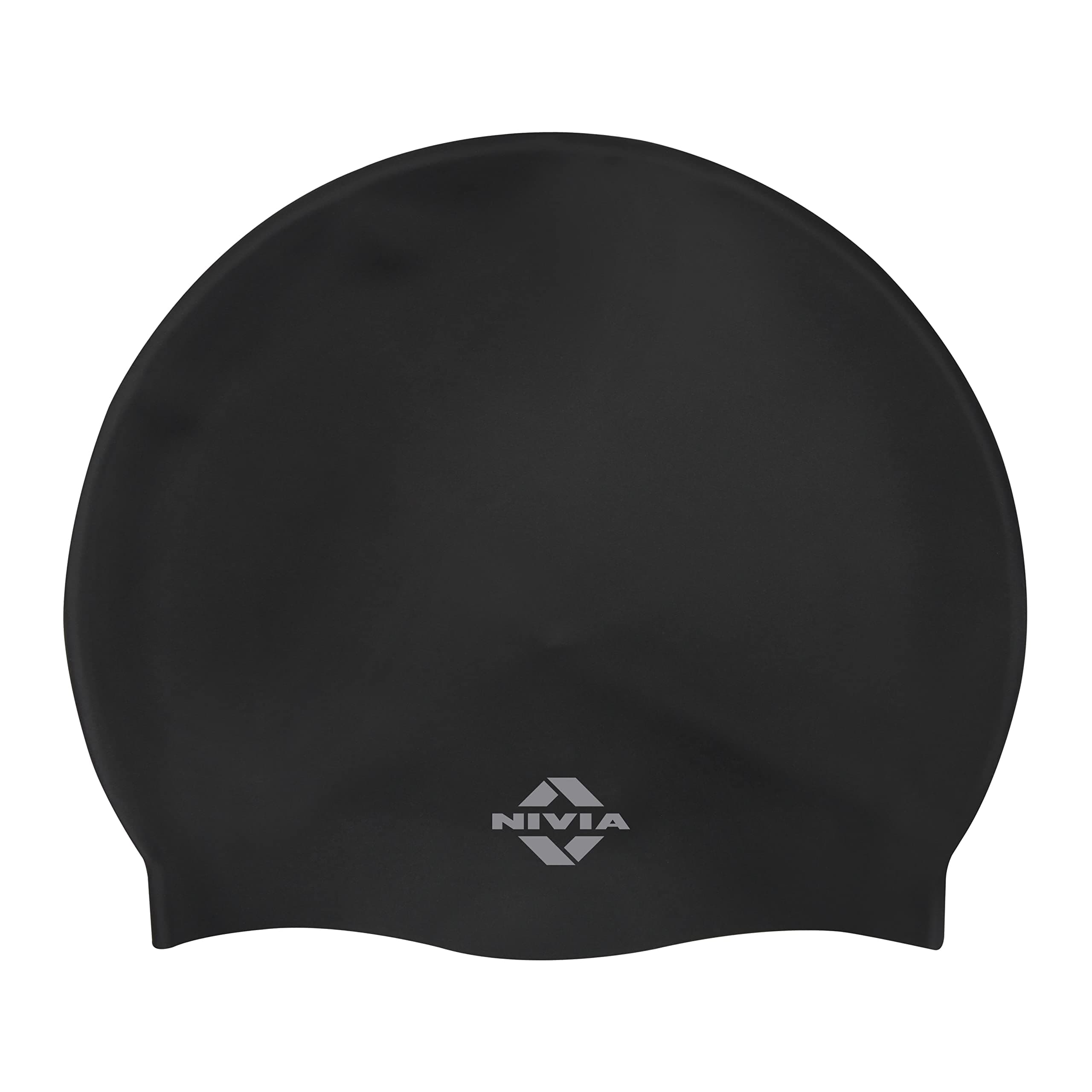 Nivia Classic Silicone Junior Swimming Cap (Black)