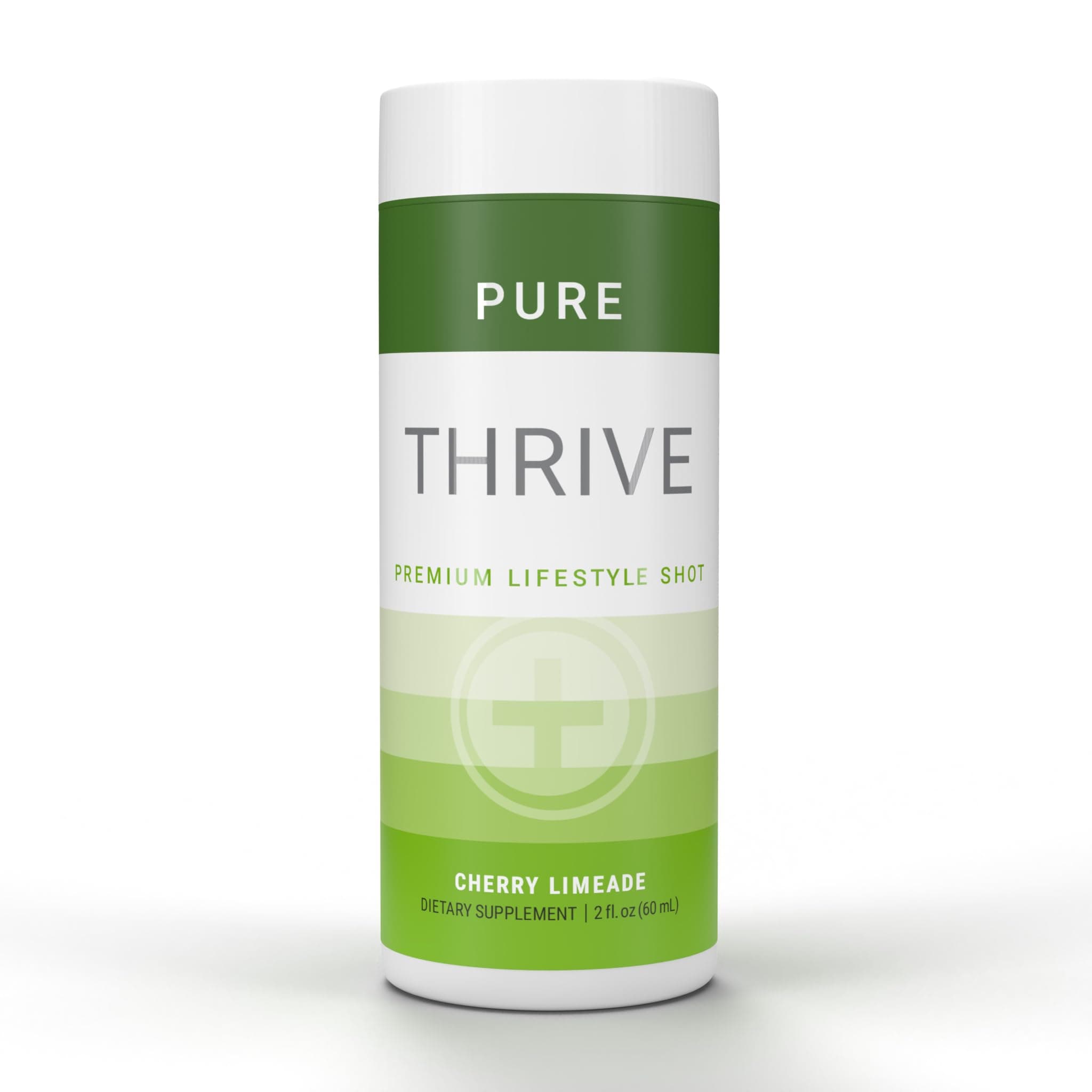 THRIVE by Le-Vel Energy Shot - Cherry Limeade | 2 fl oz | 12 Count | Clean, Sugar-Free, Zero-Calorie Energy Booster | Natural Energy Supplement with B Vitamins | Healthy Caffeine Shot