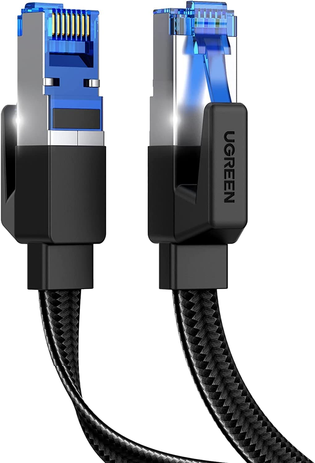 – Ethernet Cable 3M Cat 8 Internet Network Cable Flat Braided Shielded 40Gbps 2000MHz RJ45 Cord Compatible with Router Modem Xbox Gaming Switch PS5 PS4 PC TV Mac Laptop