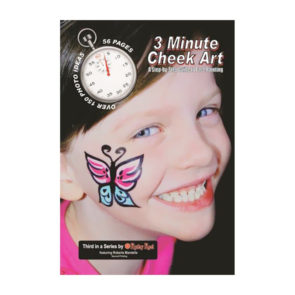 Ruby Red Paint Face Paint, How to Booklet - 3 Minute Cheek Art