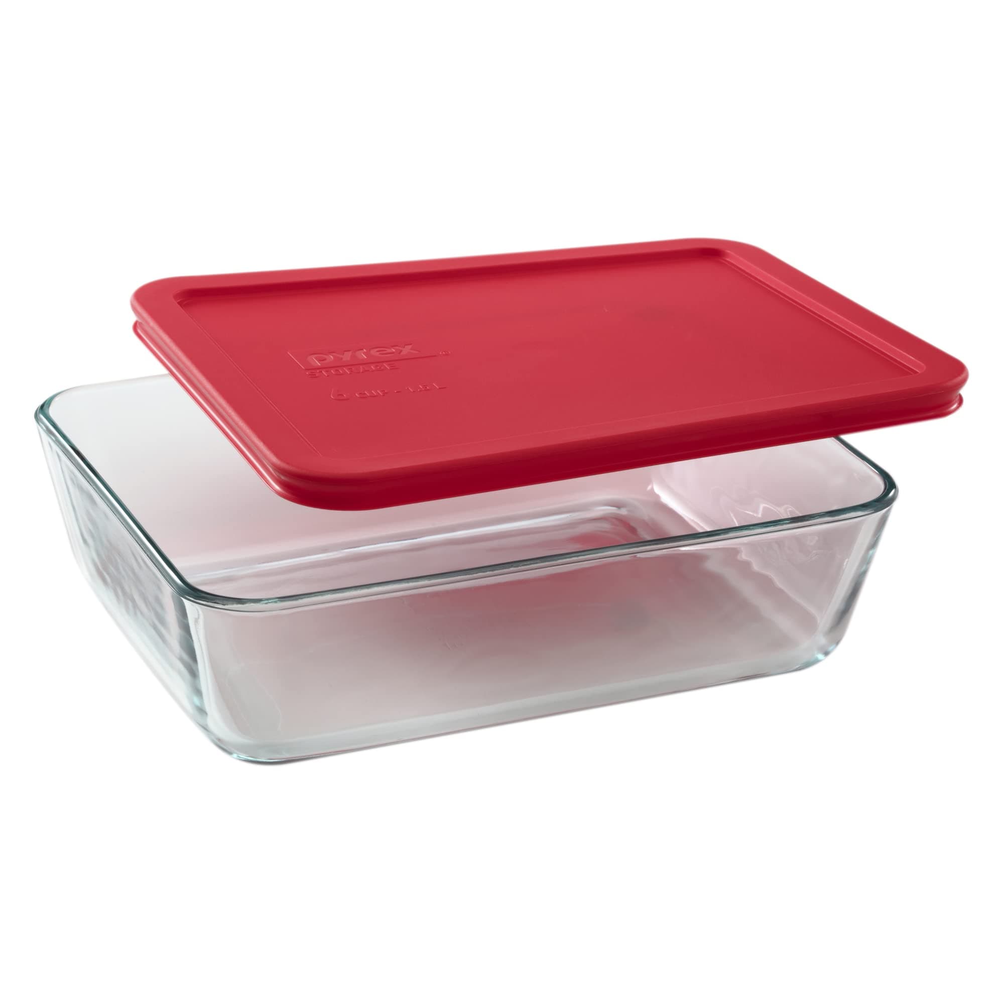 Simply Store 6-Cup Rectangular Glass Food Storage