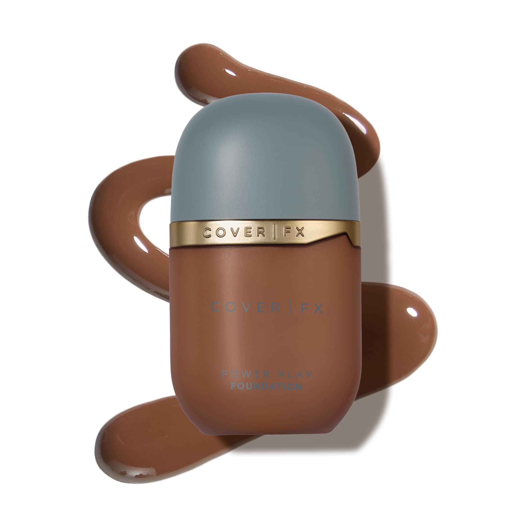 COVER FX Power Play Foundation - Shade D4 - Buildable Full Coverage - Waterproof Sweat-Proof Transfer-Proof - Natural Matte Finish - All Skin Types