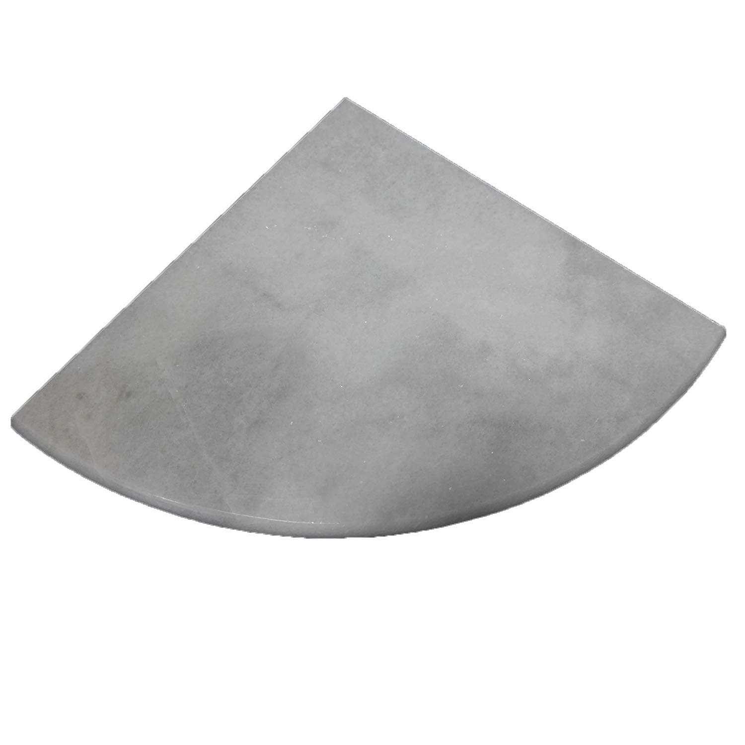 White Carara (Millas White) Marble Both Side Polished Bathroom Corner Shelf 9''x9''
