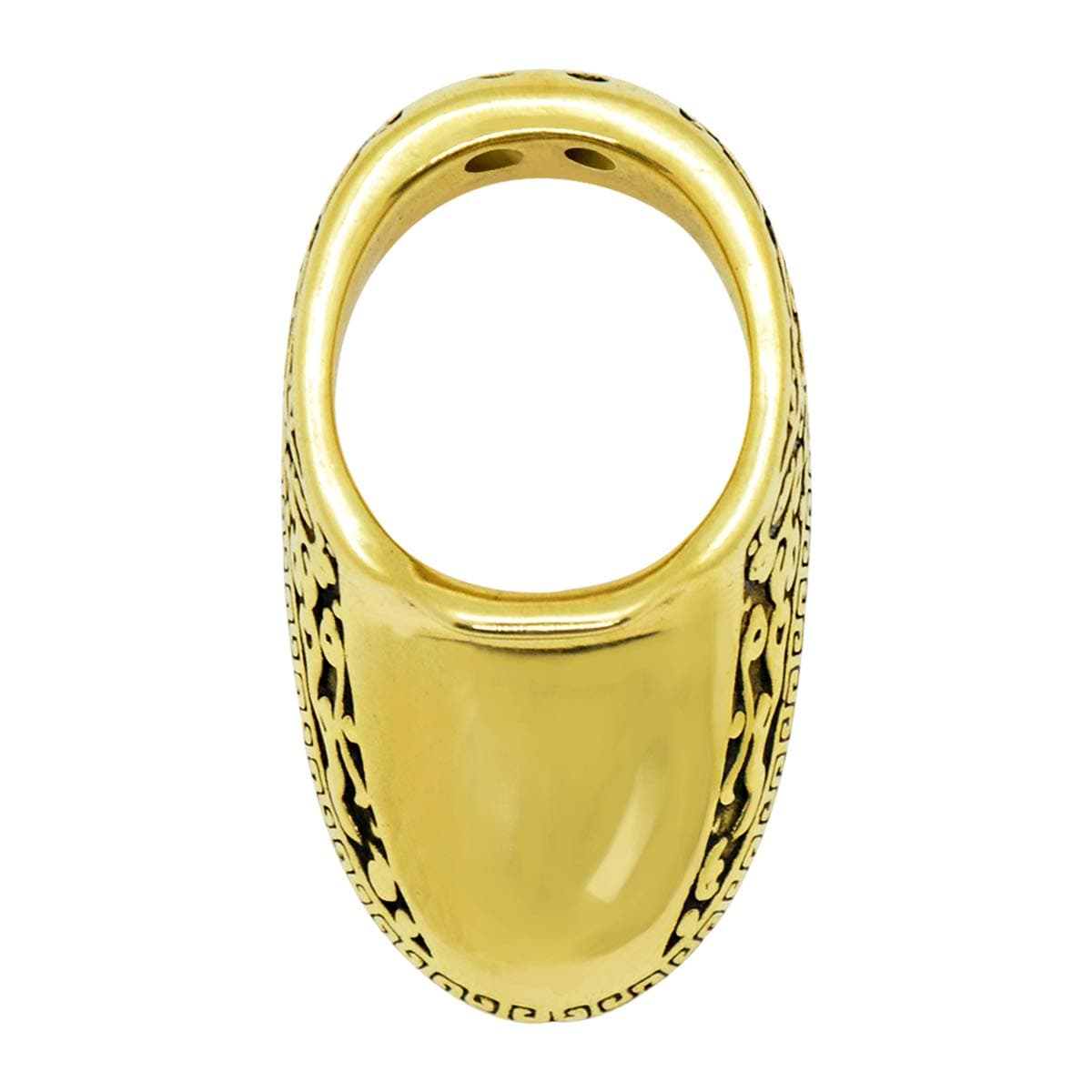 HOMELEX Handmade Traditional Brass Archery Thumb Ring