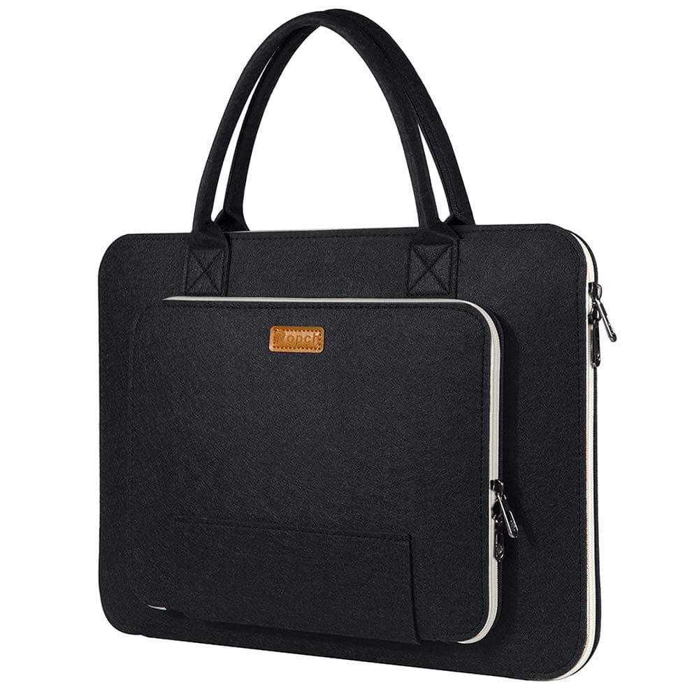 Felt Laptop Sleeve with Handle, Portable Laptop Bag Notebook Computer Case Carrying Bag Pouch Handbag