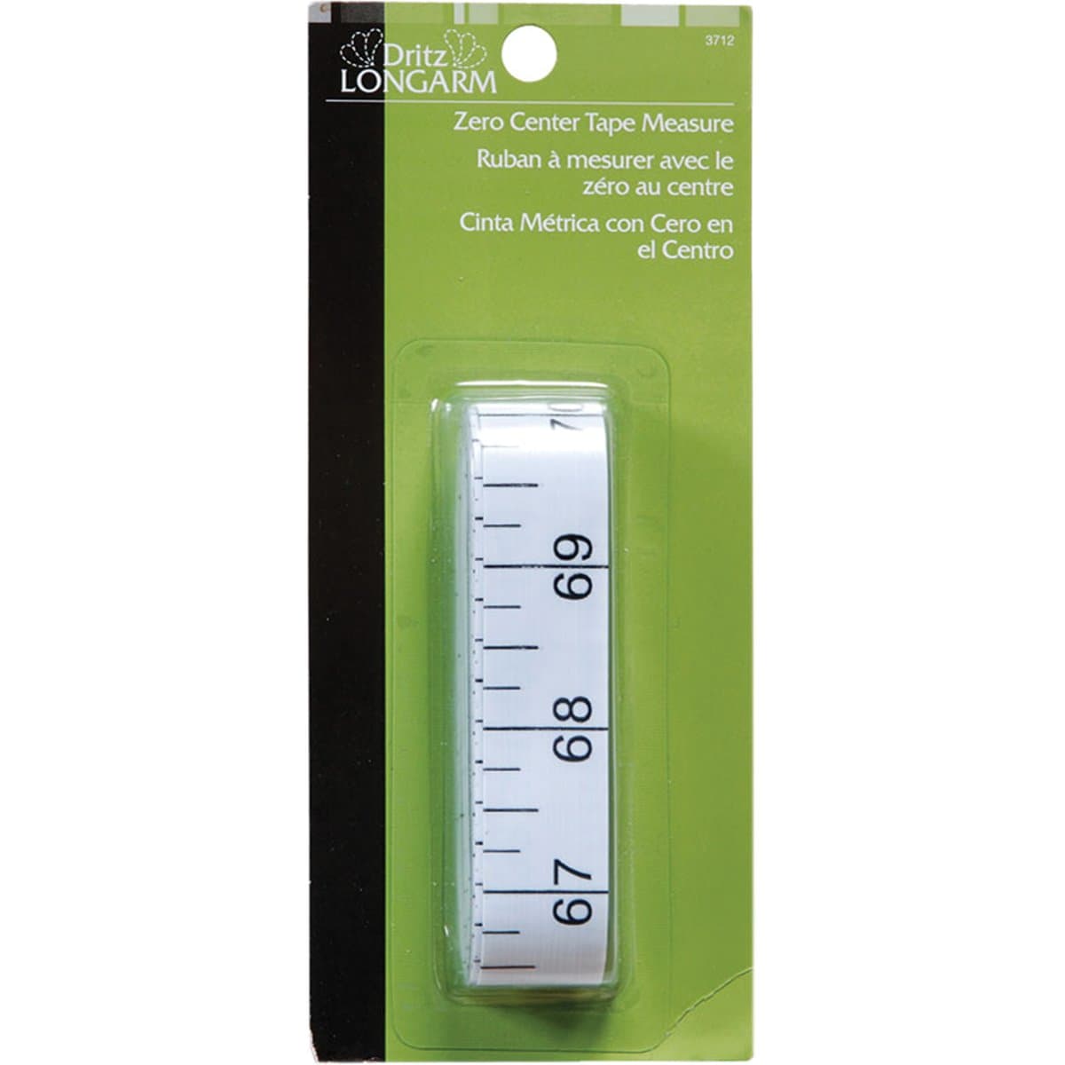 Dritz Longarm Tape Measure Zero Center 144"