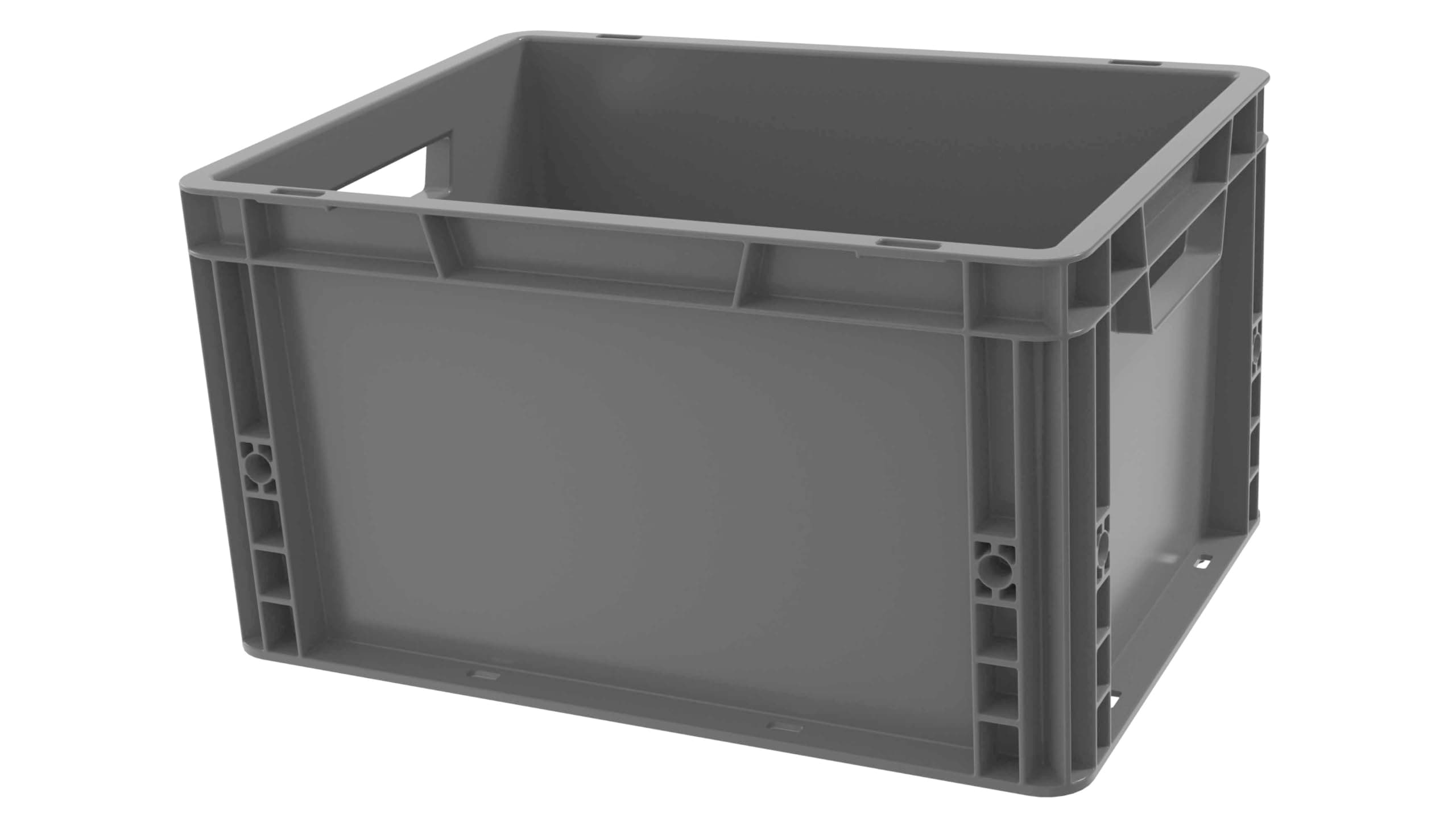 Recycled Plastic ECO Euro Plastic Stacking Industrial Storage Containers Boxes Crates! (25 Litre - 40 x 30 x 29cm)