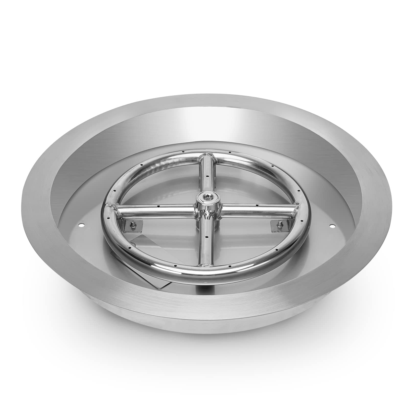 Stanbroil 13-Inch Drop-in Fire Pit Burner Pan, Round Fire Pit Insert for Propane & Natural Gas DIY Fire Table, Stainless Steel Firepit, BTU 88,000 Max