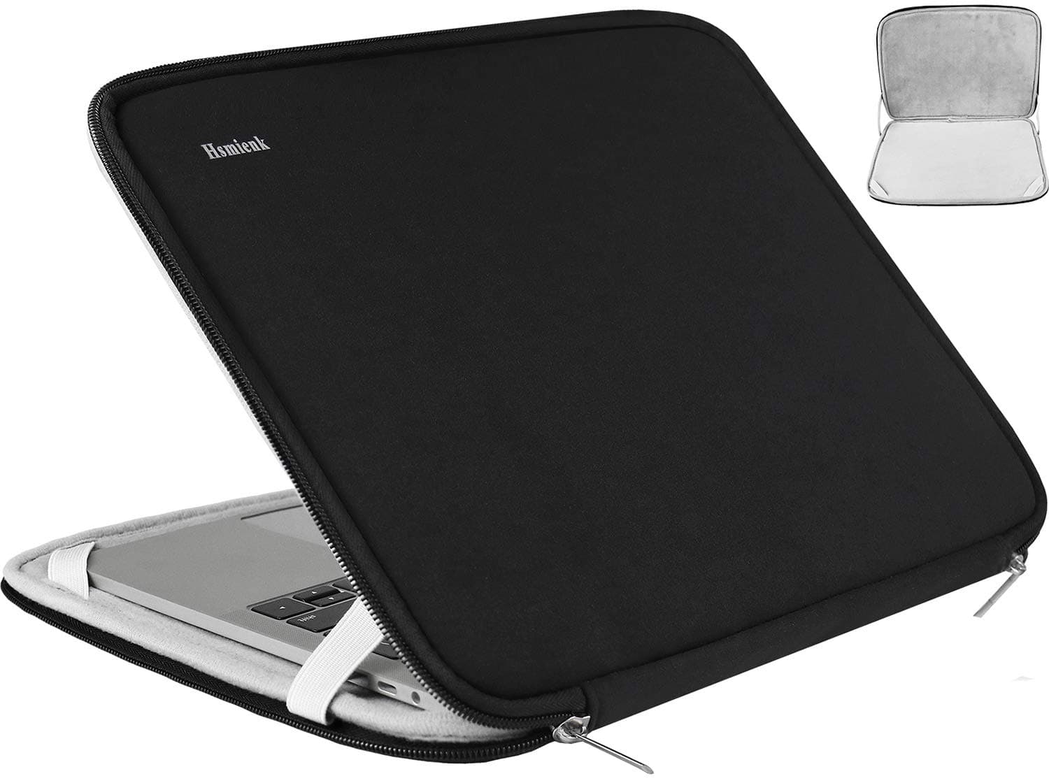 Laptop Sleeve Protective Computer Bag Compatible with 13" New MacBook Air M2/A2681, M1/A2337, New MacBook Pro M2/A2686, M1/A2338, 12.9" iPad Pro 6th, 5th, 4th and 3rd Generation, Black