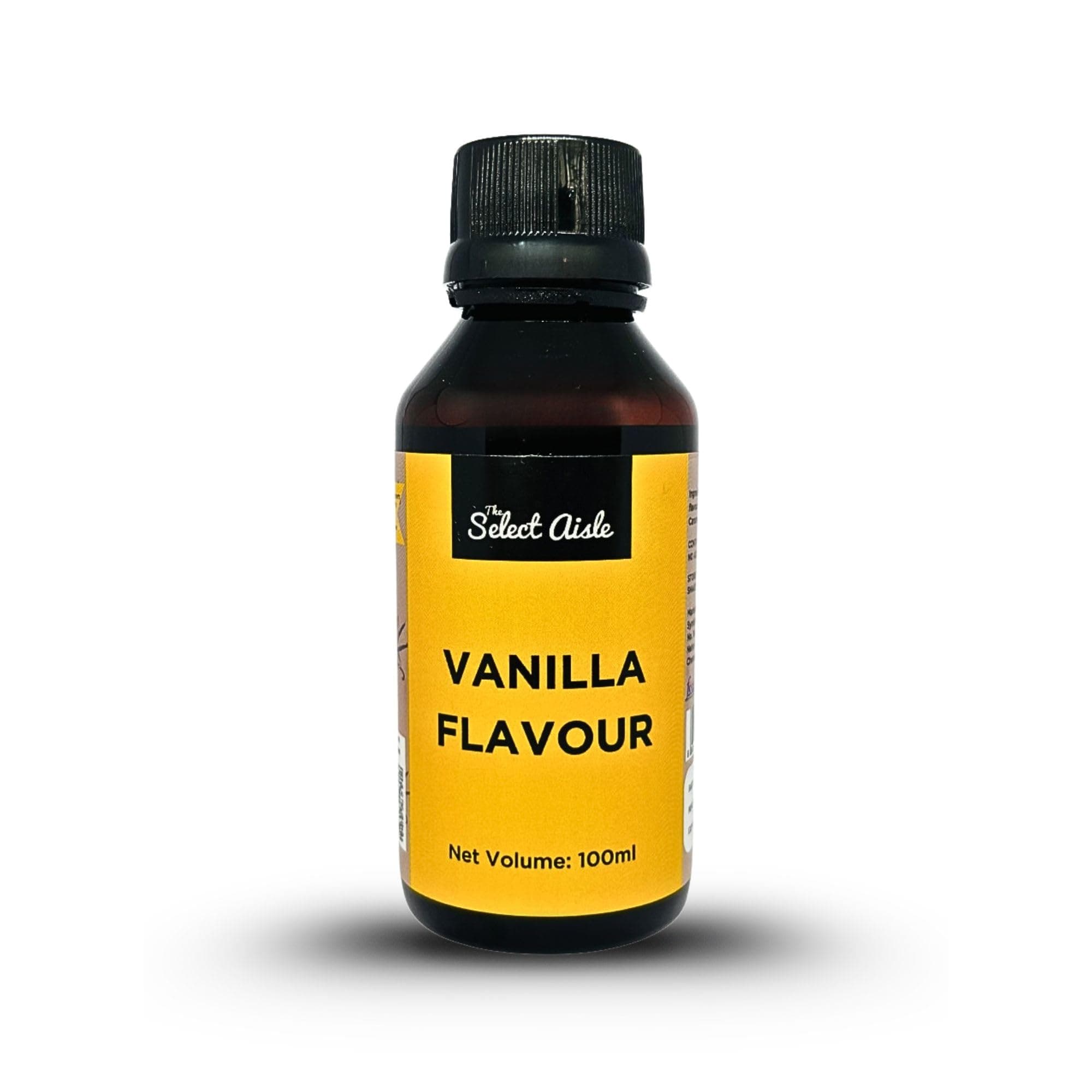 The Select Aisle Vanilla Flavour Essence 100ml | Baking Essence for Cakes, Cookies & Desserts | Flavouring Agent for Frosting, Ice Cream & Beverages