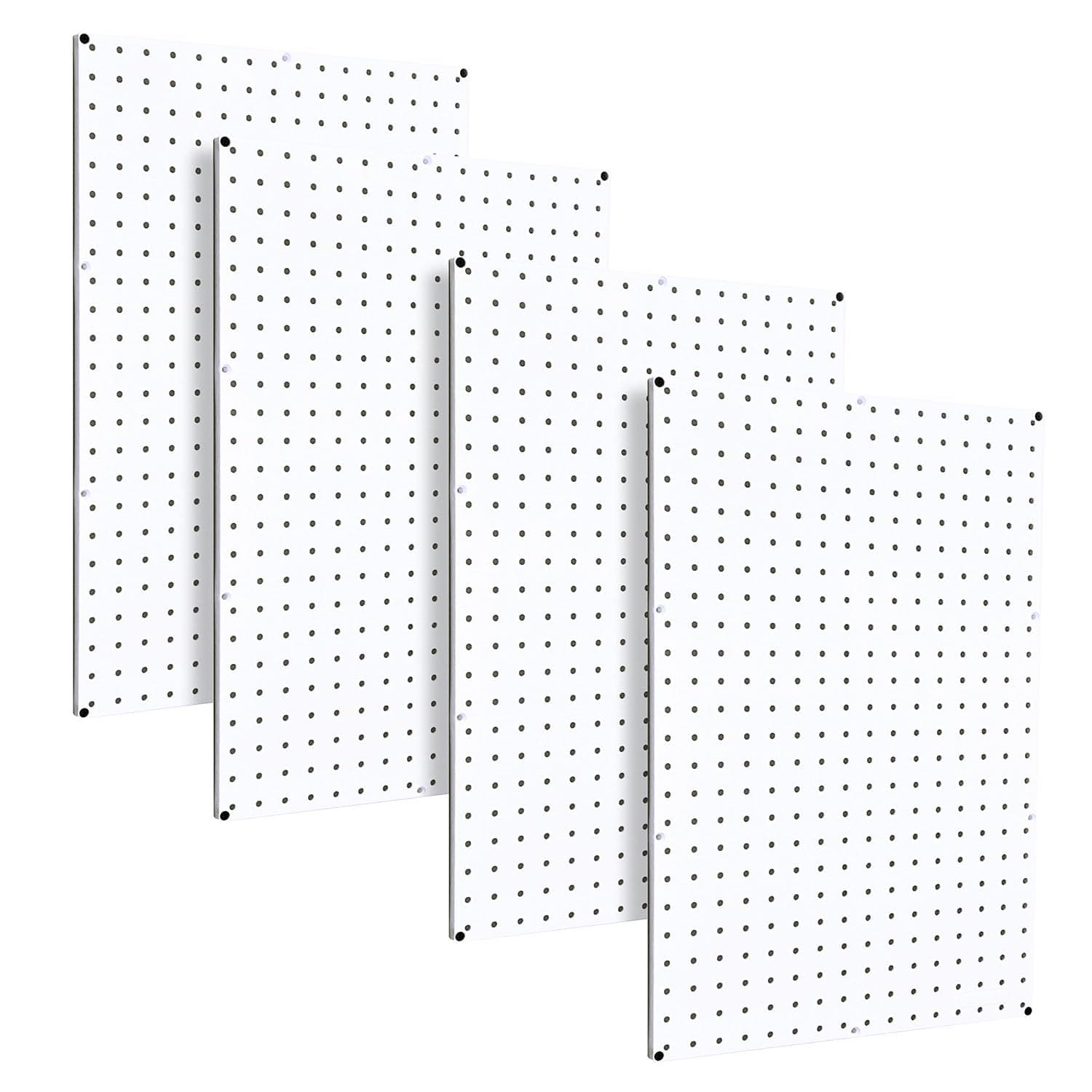 WallPeg Pegboard Kit - 4 Each 24"x16" White Pegbaord Panels - Made in The USA
