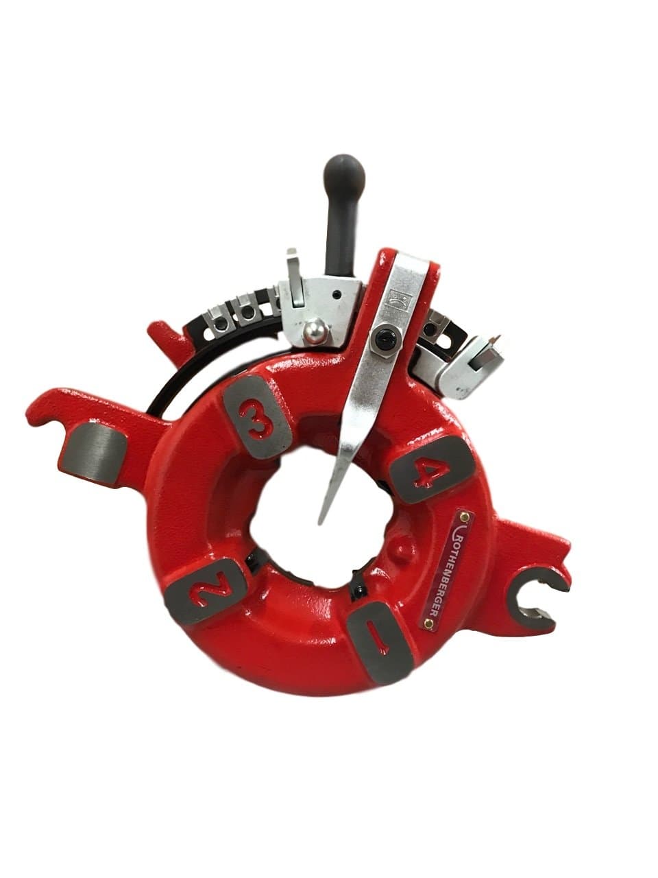 Rothenberger Automatic Die Head, Quick & Precise Threading - 1/2" to 2" NPT, Universal "R" Series, Durable Steel - 56265