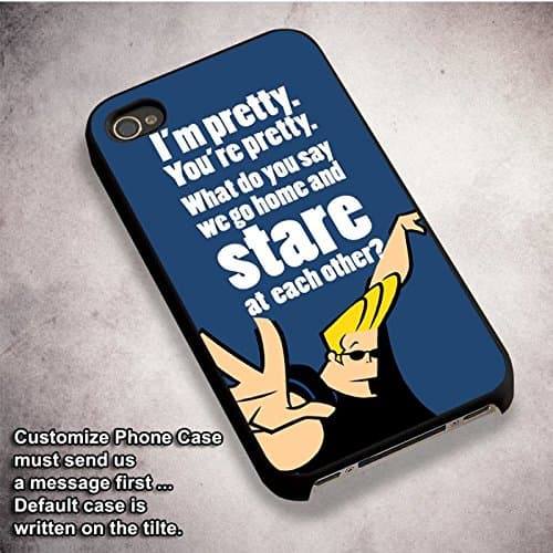Unique Johnny Bravo Quotes Art for Iphone 6 and Iphone 6s Case (White Rubber Case)