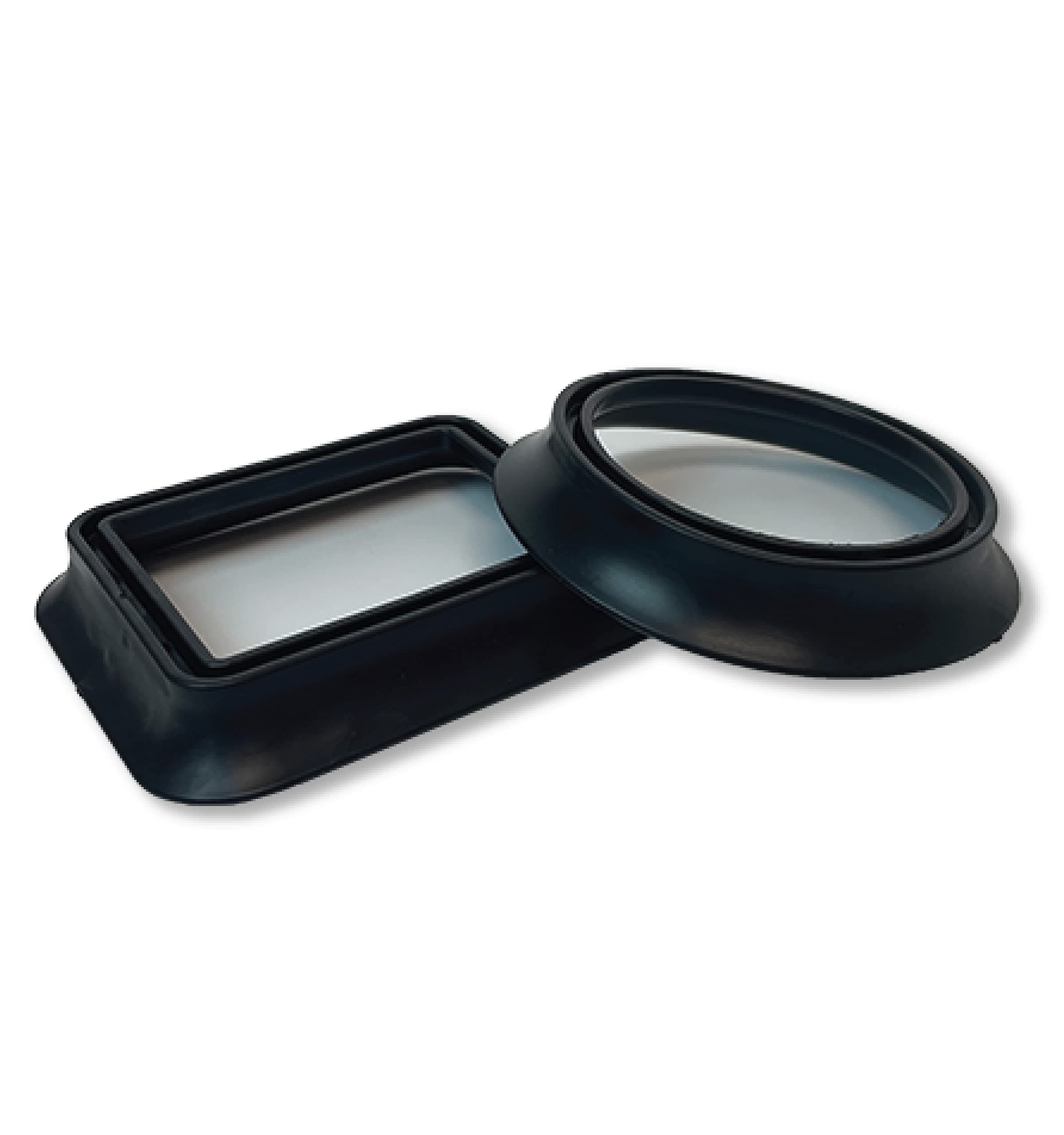 NOGGLE The Rubber Dash Gasket 2-Pack, Includes 1 Rectangular Gasket and 1 Circular Gasket to Fit Most Vehicles and Car Air Vents - Made in The USA - Improves The Seal and Airflow of Your