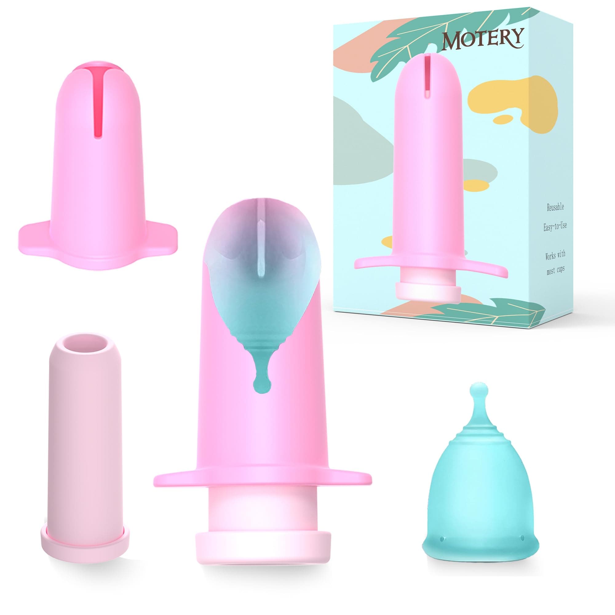 Applicator Tool for Menstrual Cups Easy to Use & Eco Friedly Best for Women Menstural Cup Steamer wash Your Cup. (applicator)