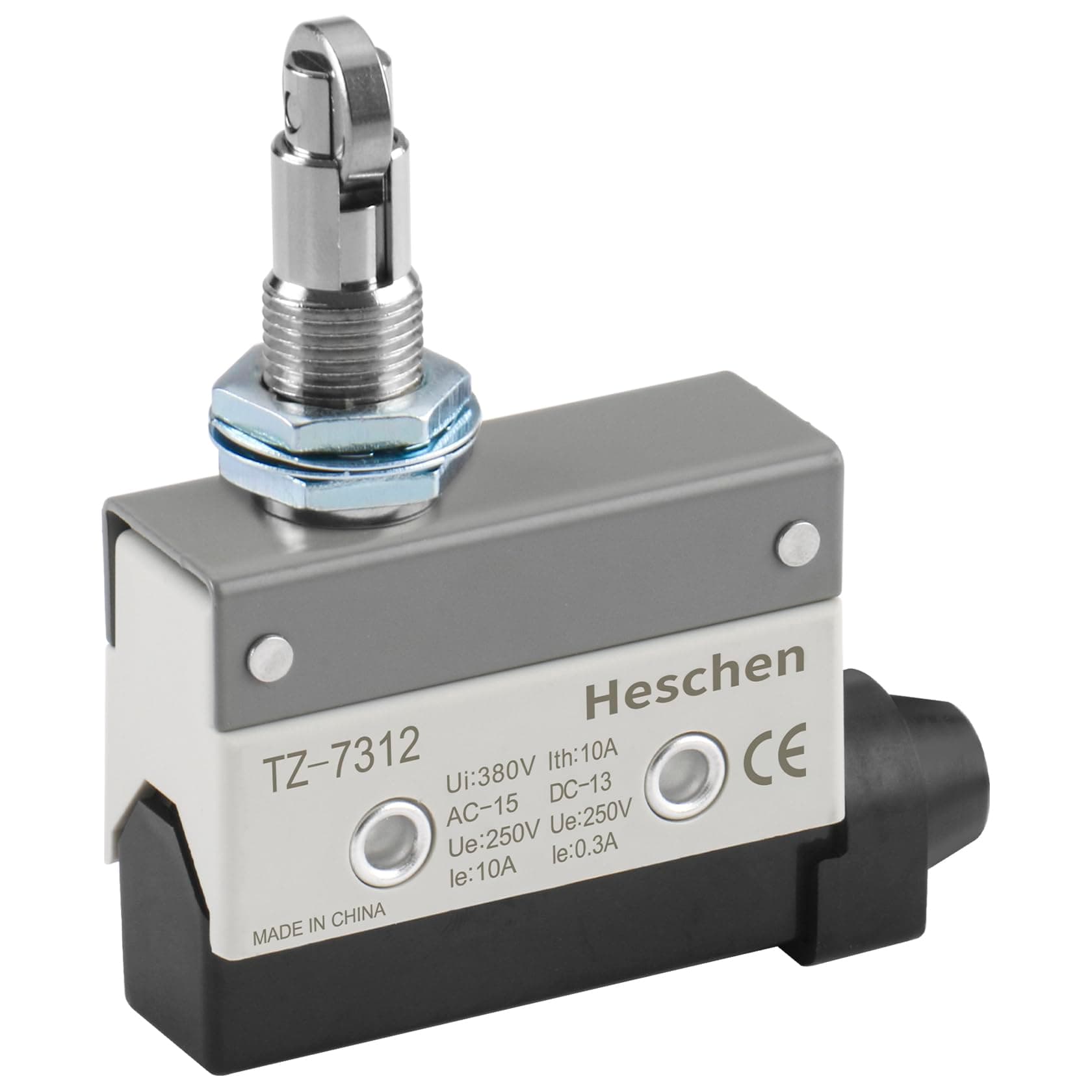 Heschen Horizontal limit switch TZ-7312 momentray cross roller plunger actuator AC 380V 10A single pole