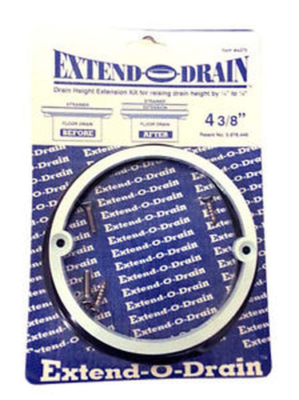 Extend-O-Drain Shower Floor Drain Height Extension Kit 4-3/8"