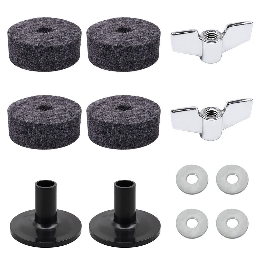 Cymbal Accessories Replacement Kit Drum Kit Accessories Set Cymbal Wing Nuts and Cymbal Washer Cymbal Replacement Accessories for Drum Set