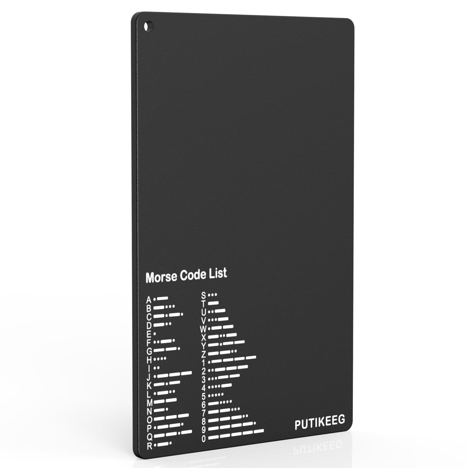 PUTIKEEG Morse Code Table Key morse code List Learning Shortwave Radio Black