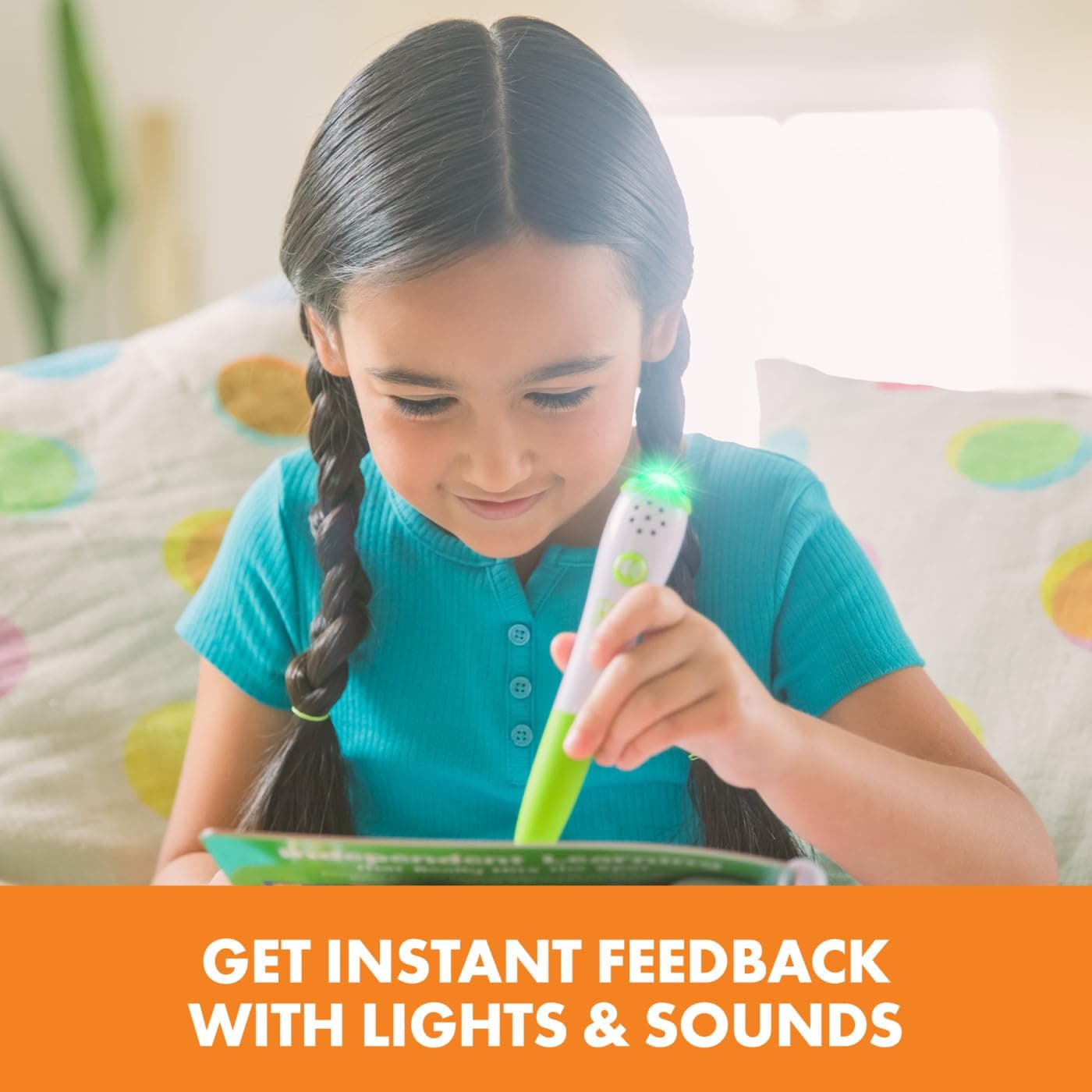 Educational Insights Hot Dots Let's Learn 1st Grade Math, Math Activity Workbook, Ages 6-7