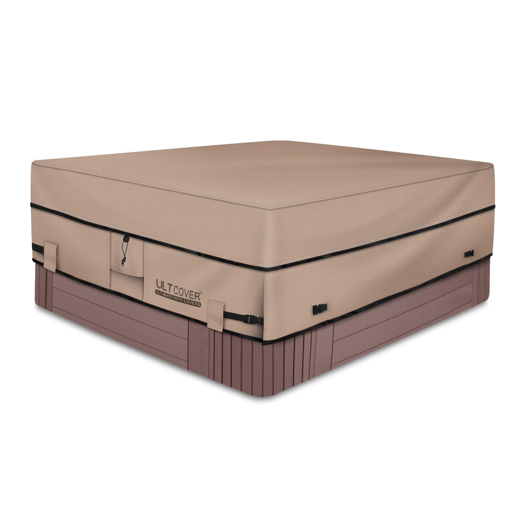 ULTCOVER Waterproof 600D Polyester Square Spa Cover