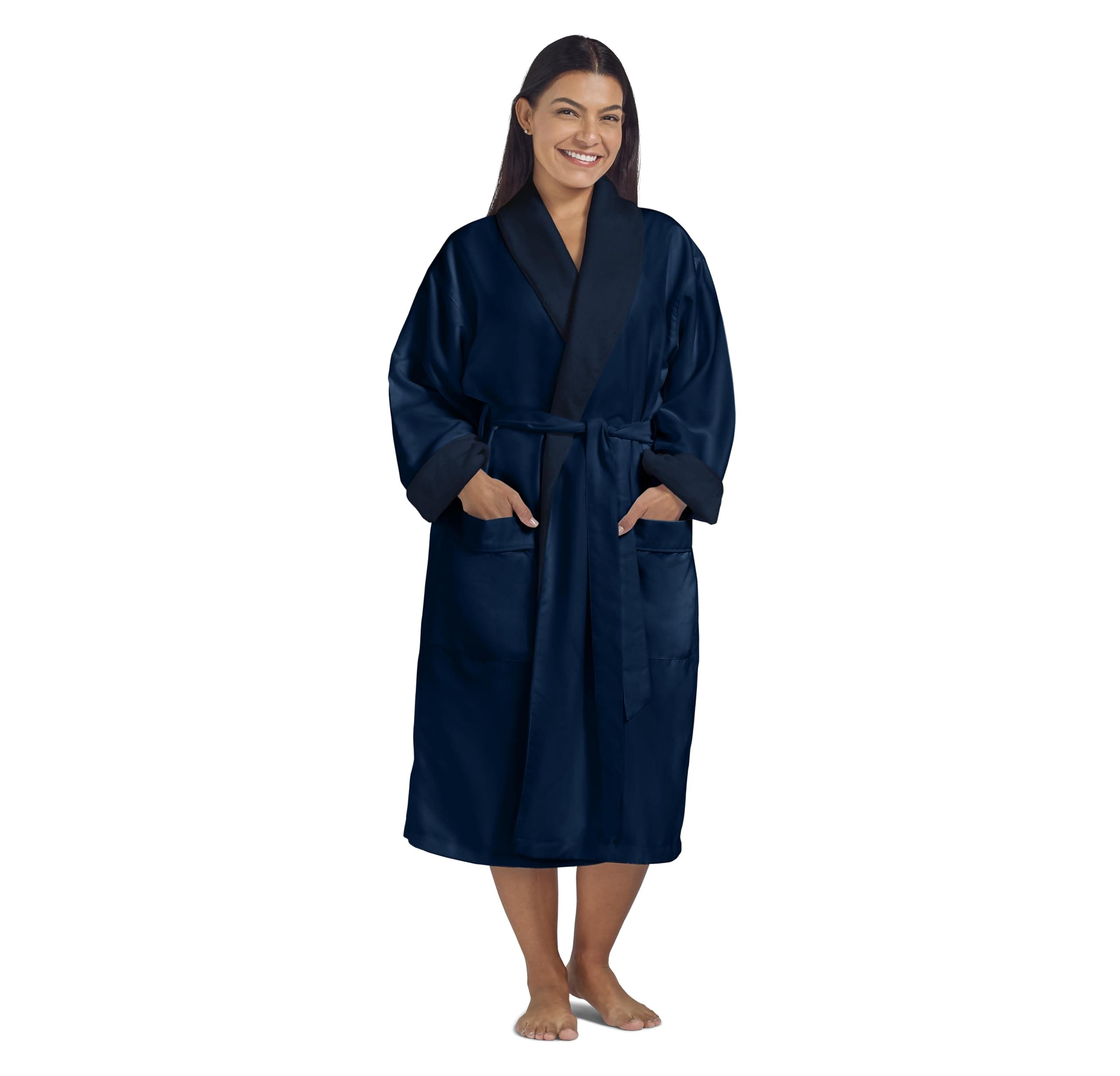 Women's Microfiber Robe by BOCA - Luxury Hotel Bathrobe, Long Spa Robes for Women - Generous Sizing