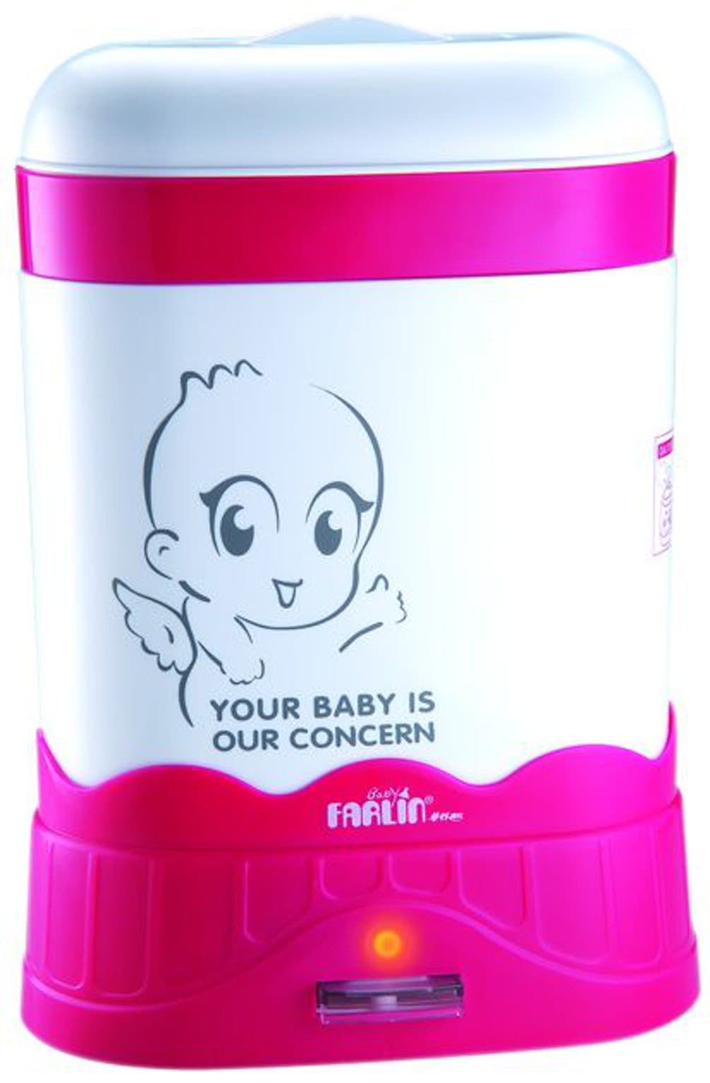 Farlin Auto Steam Sterilizer-3 Bottle (White/Pink)