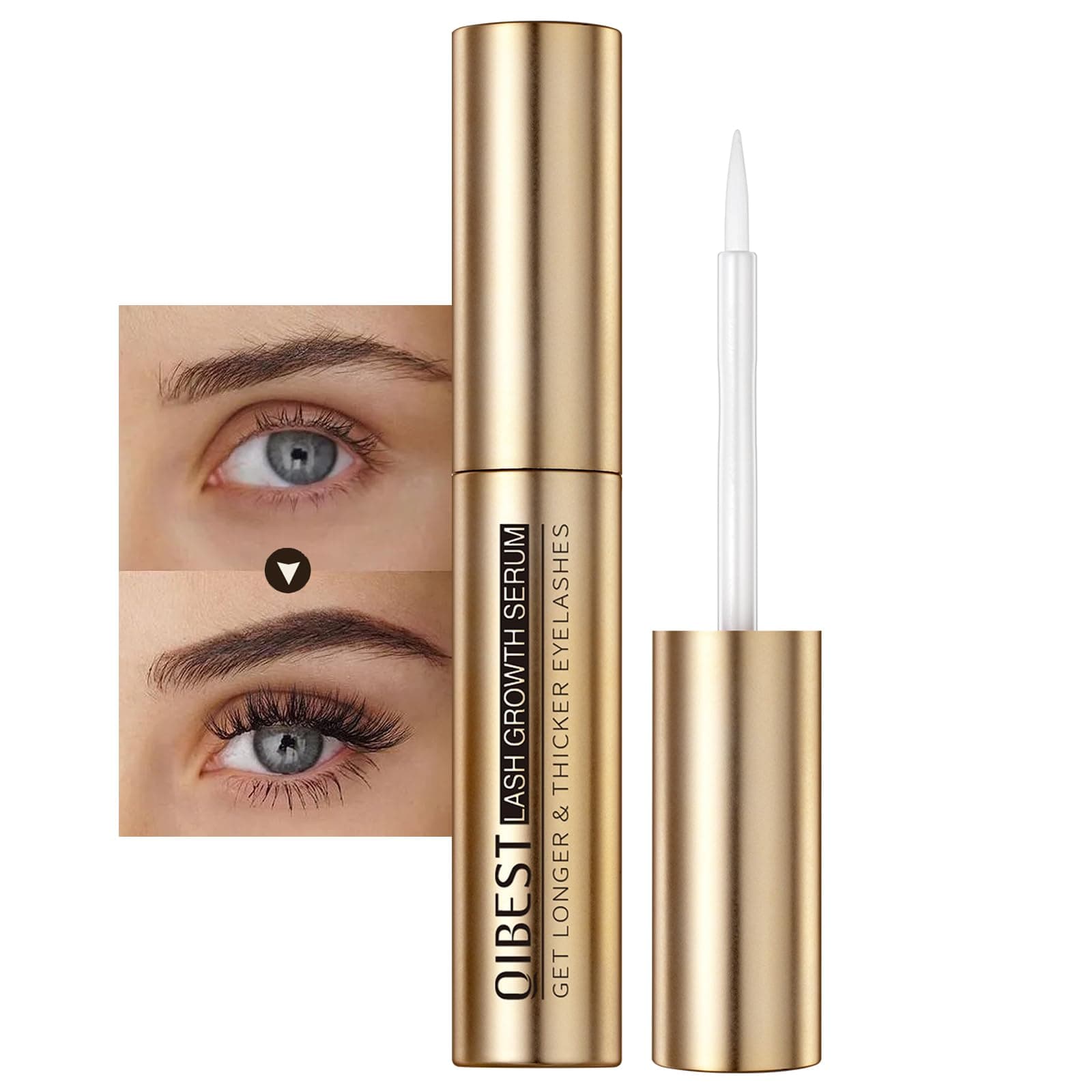 Eyelash Growth Serum for Thicker, Longer, Fuller Lashes, Lash Serum for Eyelash Growth and Extensions, Strengthen & Nourishment Lashes Root, Hydration Lightweight Gentle Formula Lash Boost Serums