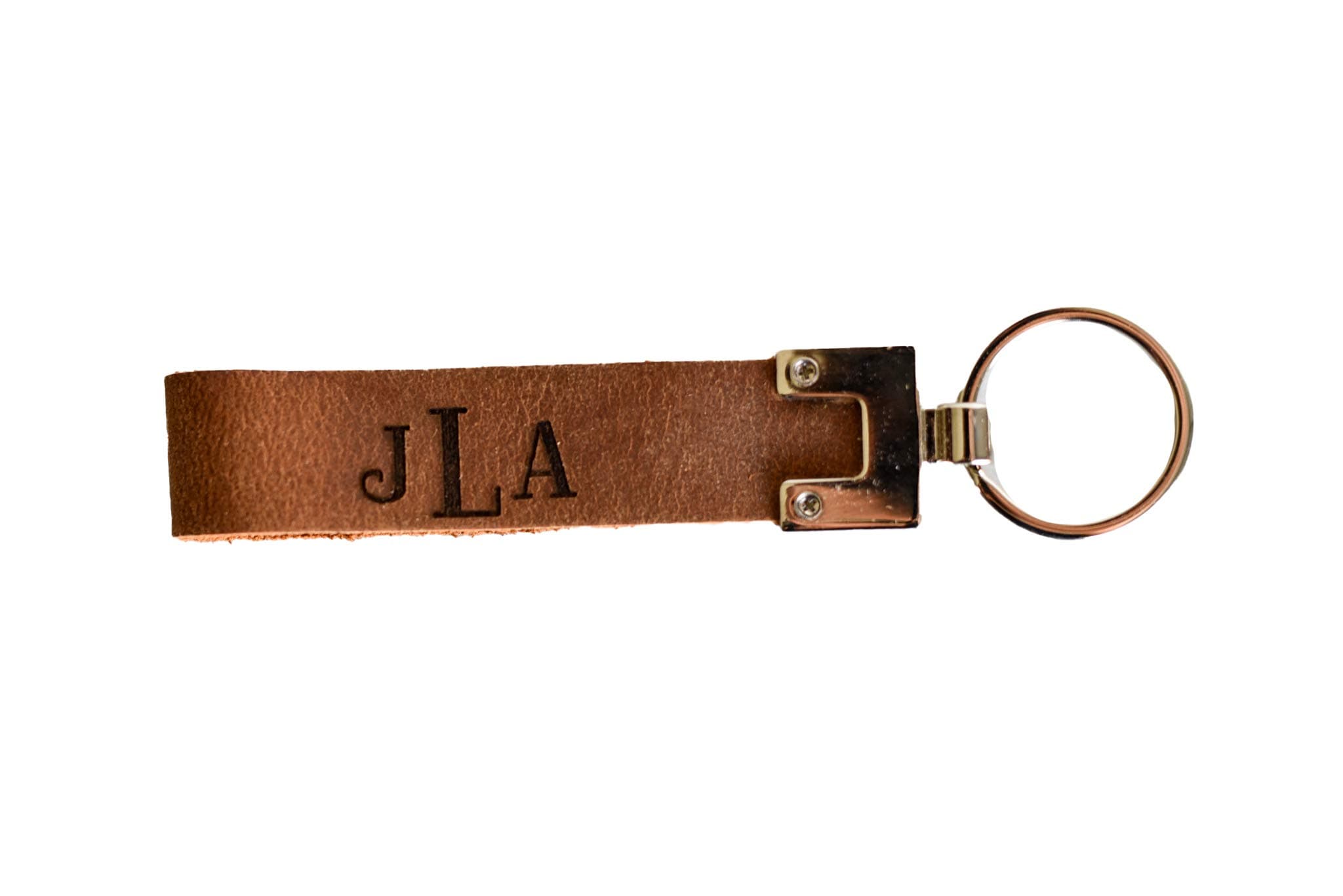Personalized, Engraved Distressed Leather Keychain The San Blas by Left Coast Original