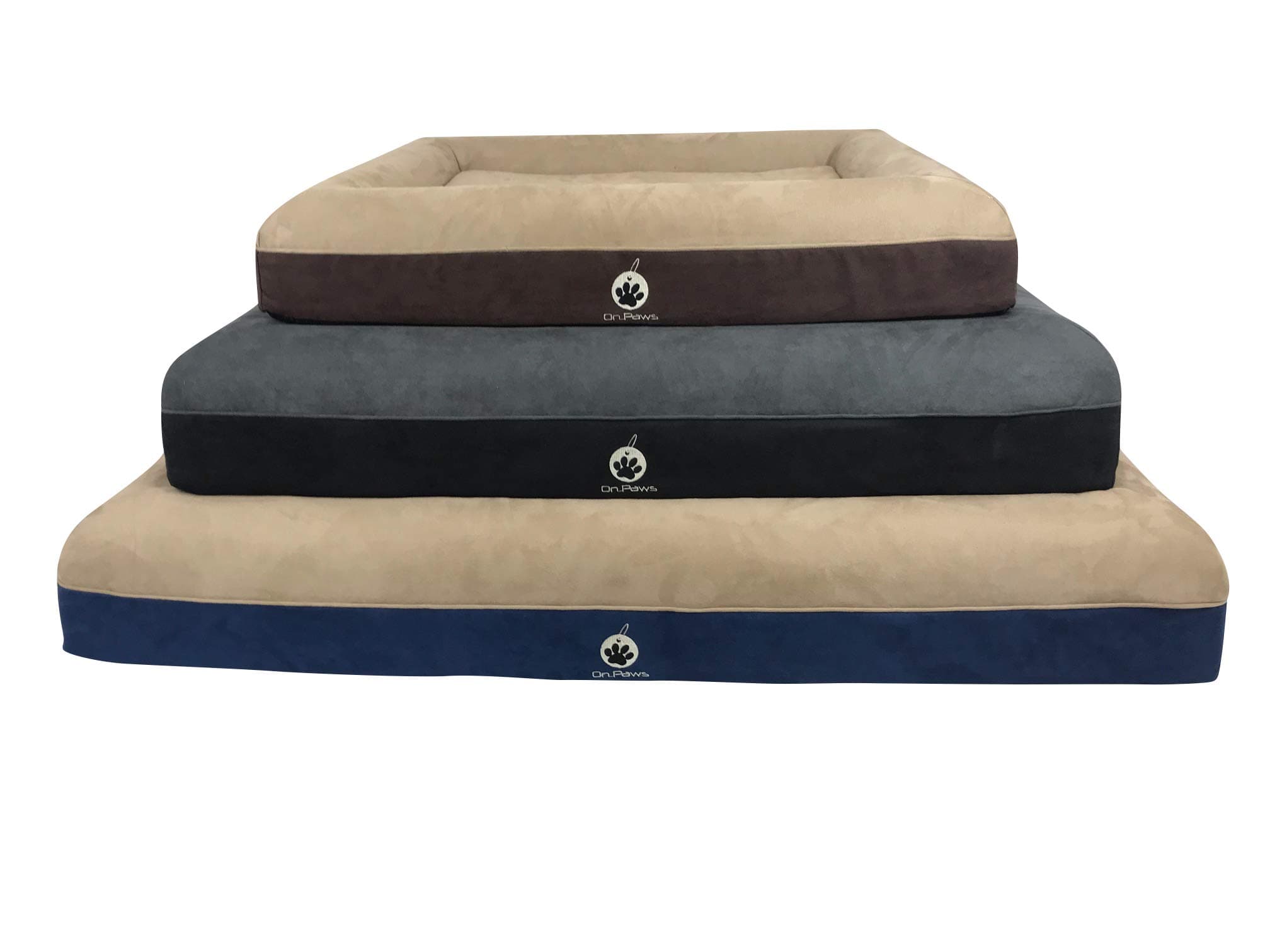 On Paws ‘Sleep Easy Bed’ Black, Size L Orthopaedic Memory Foam Dog Bed machine washable