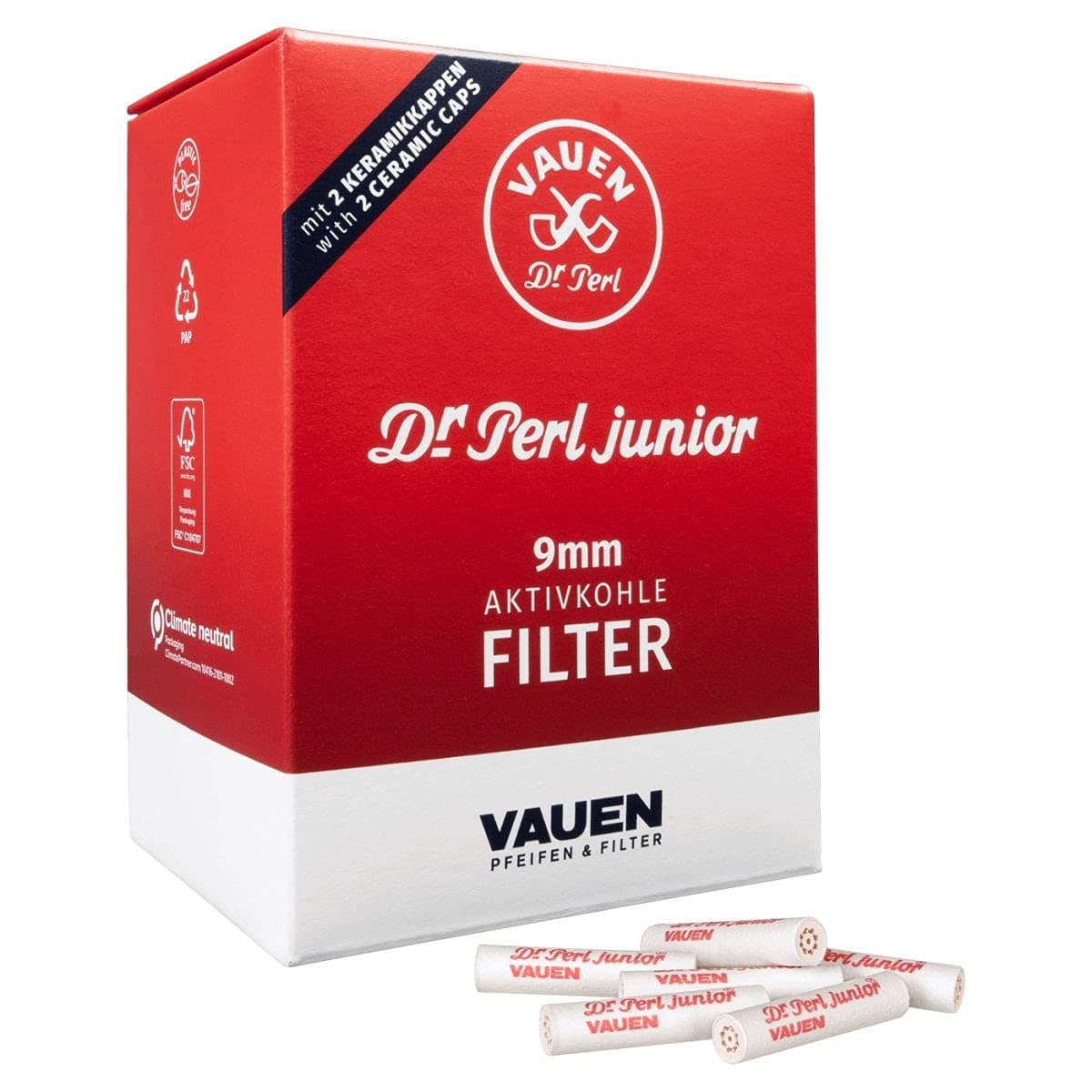 Dr. Perl Activated Carbon Filter, Red, M