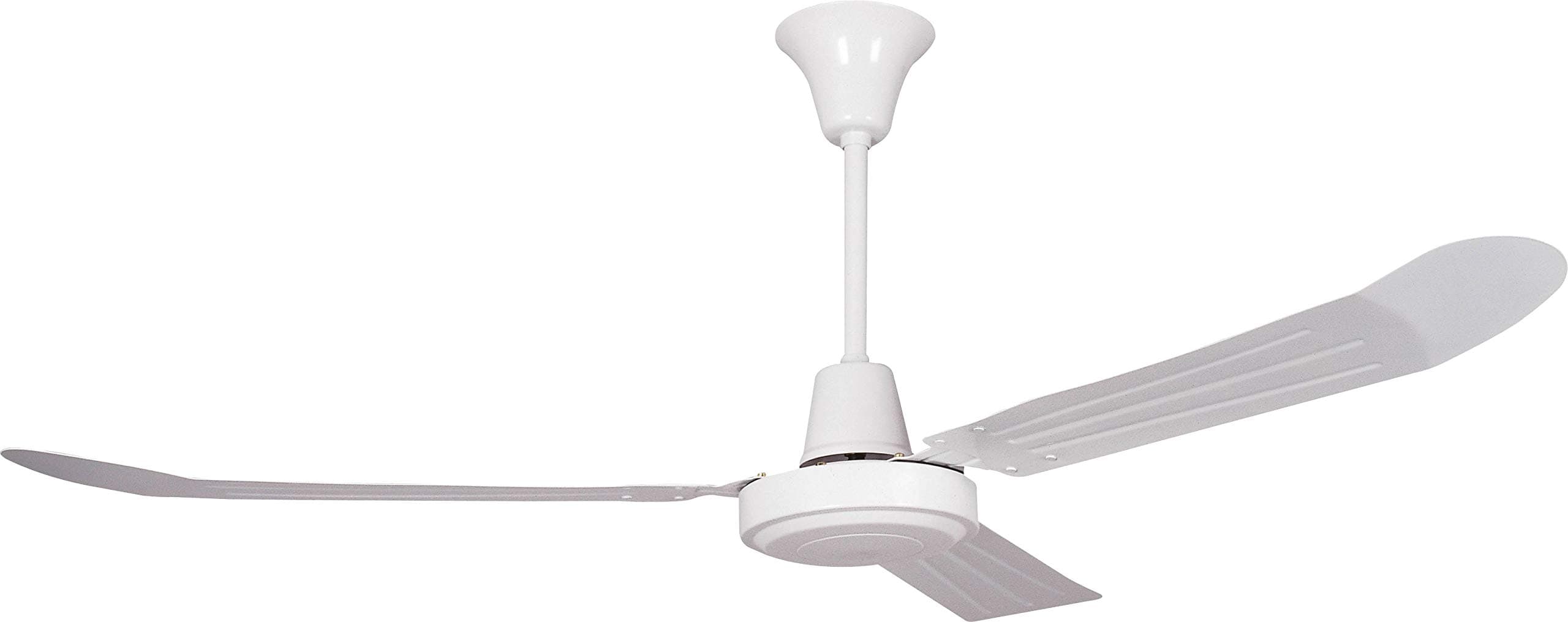 Craftmade UT56WW3M Utility 56" Ceiling Fan with Wall Control, 3 Steel Blades, White
