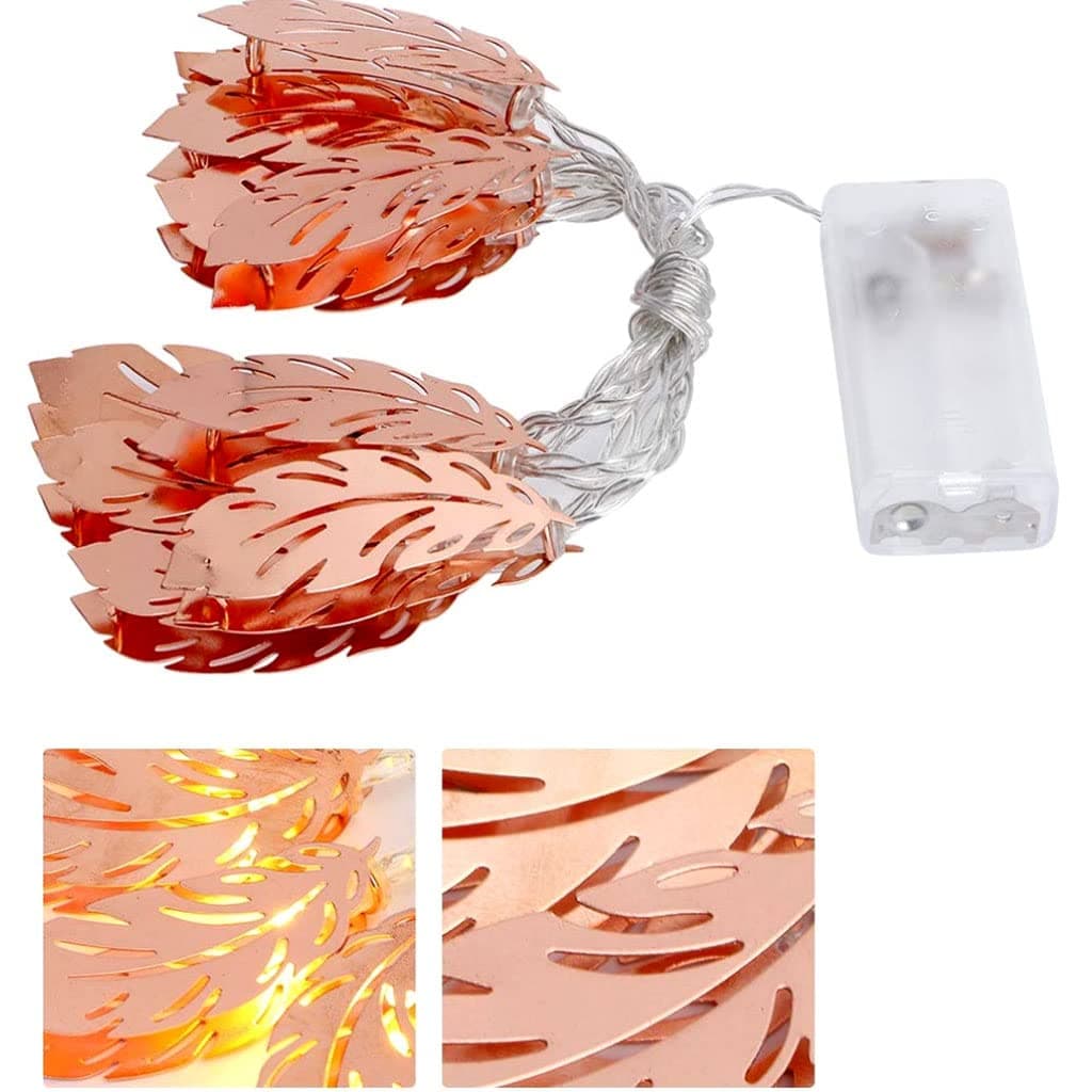 Concept Kart Feather Appearance String Lights 20 LED Lighting for Bedroom, Christmas, Wedding, Party, Home, Patio Lawn Warm Yellow Hanging Light for Festival Indoor or Outdoor Decorations