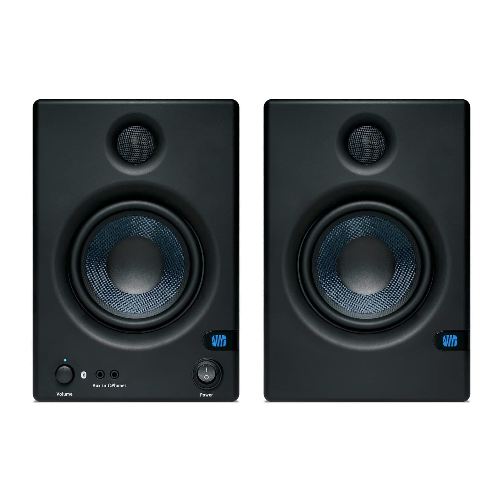 Eris E5 BT-5.25" Near Field Studio Monitors with Bluetooth, 100W Power, Subwoofer Output, Plus Balanced and Unbalanced Inputs
