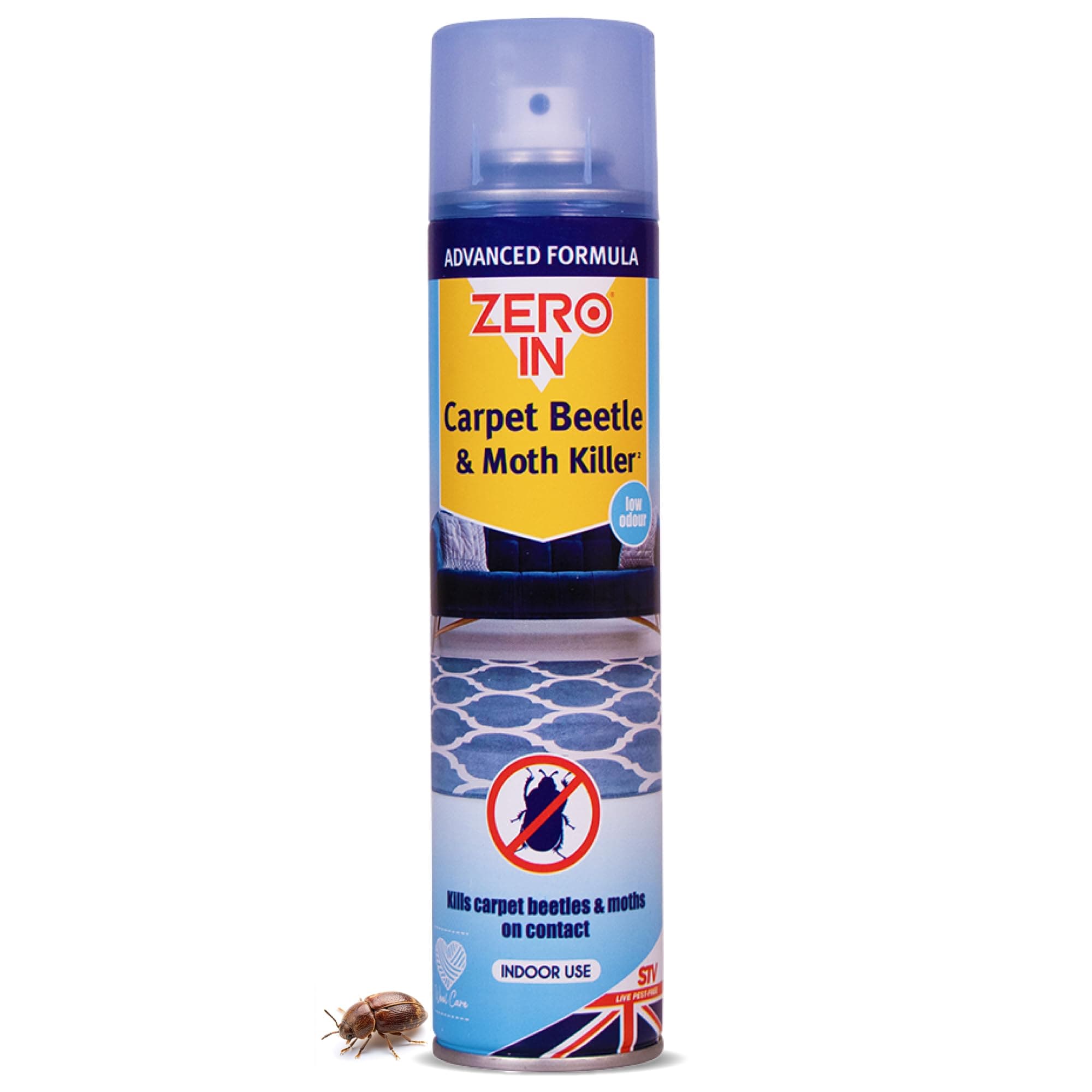 Zero In STV Carpet Beetle & Moth Killer - 300ml Aerosol