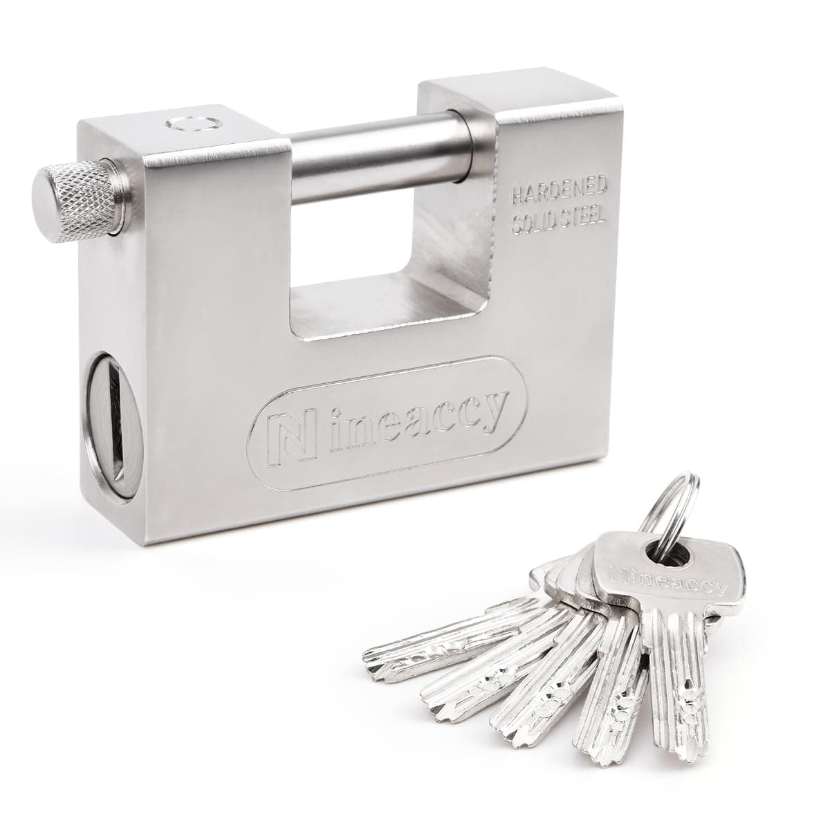 5 Keys Super Heavy Duty Padlock Lock for Garage Warehouse Shipping Container