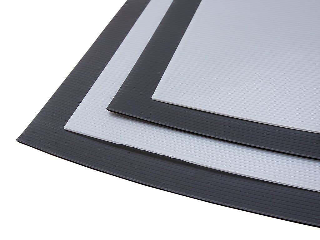 1 x Black Polyflute Correx Sheet for Hard Floor & Surface Protection 2mm x 240cm x 120cm (fire rated & white optional extra) - select your pack size