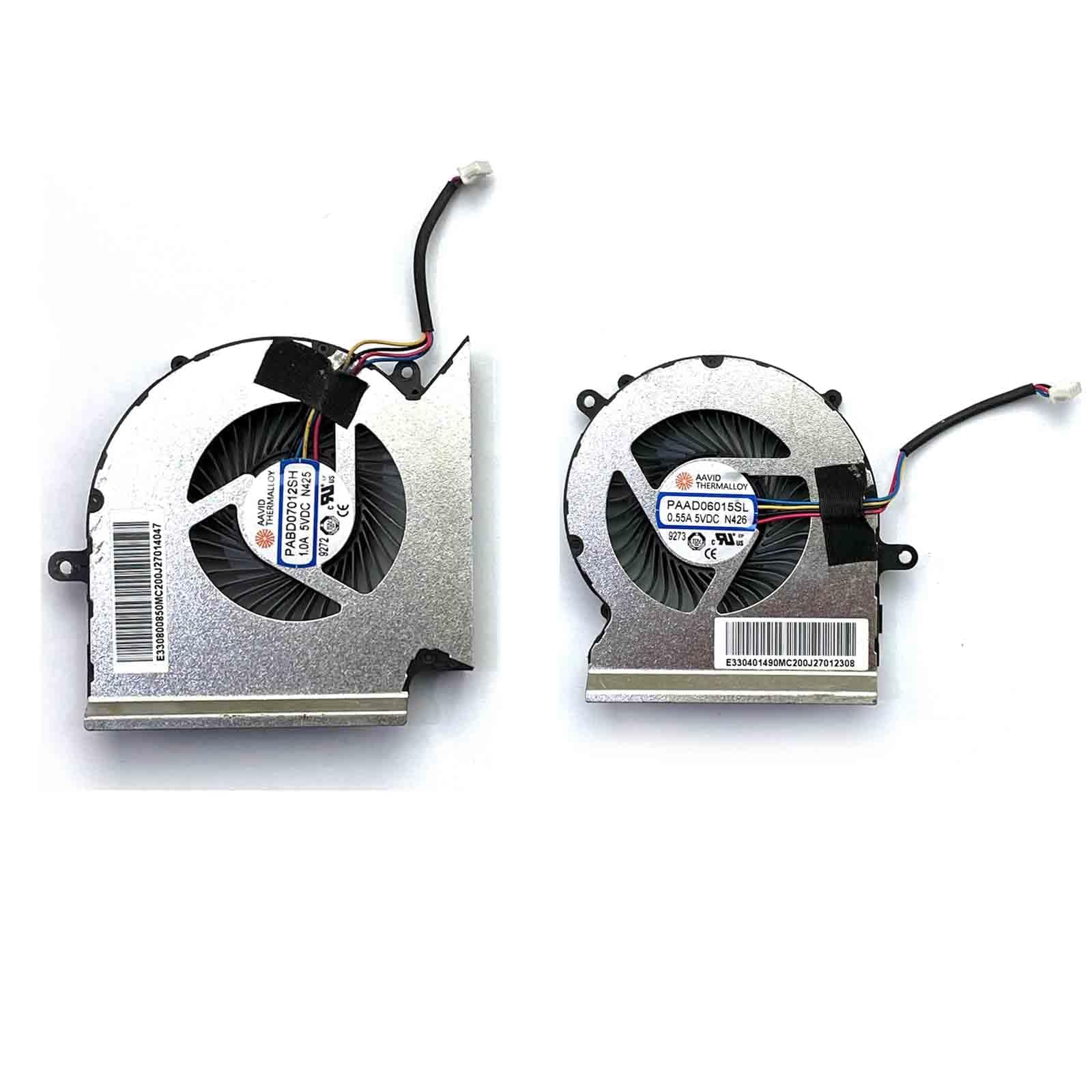 CPU+GPU Cooling Fan Compatible with MSI GL65 GE65 GP65 WE65 GL65 PABD07012SH N425 PAAD06015SL N426 pair Fans