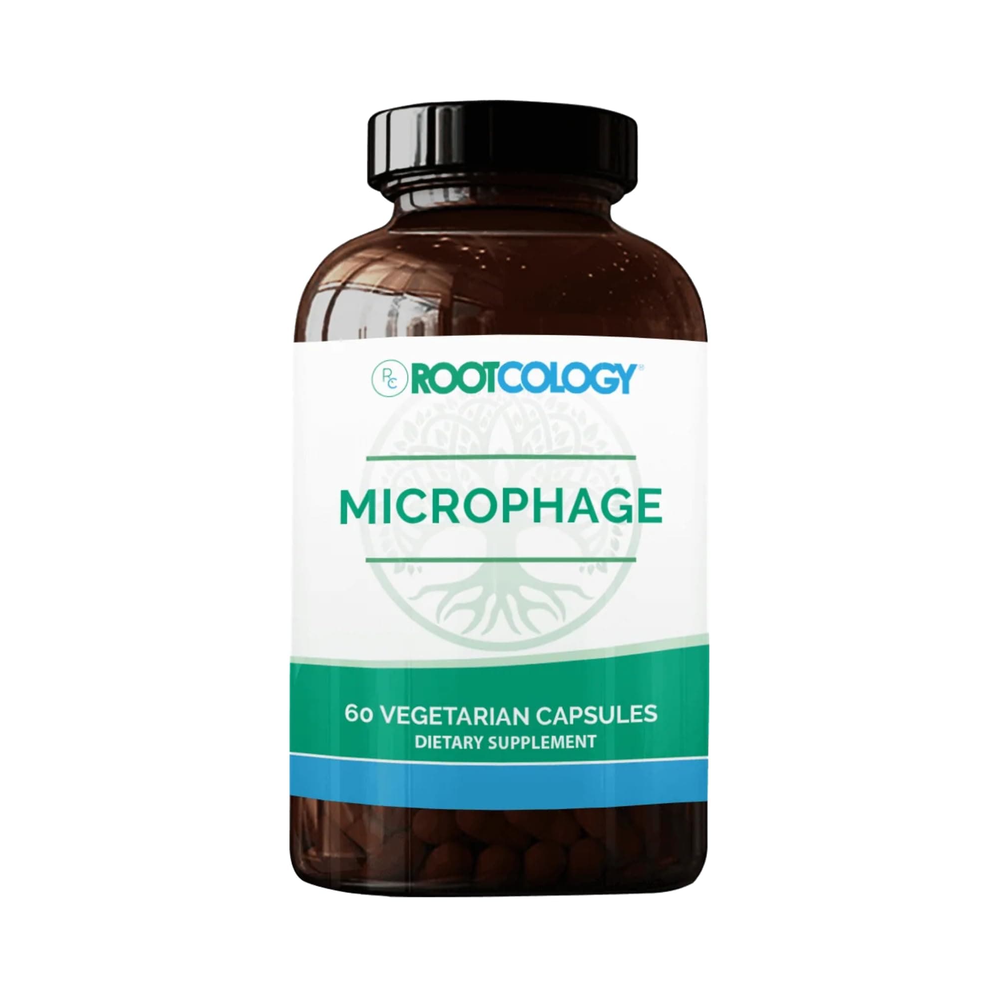 Rootcology by Dr. Izabella Wentz | Microphage | Four-Phage Bacteriophage Formulation + Seven Strains of Probiotics to Promote Healthy Gastrointestinal and Immune Function | 60 Vegetarian Capsules