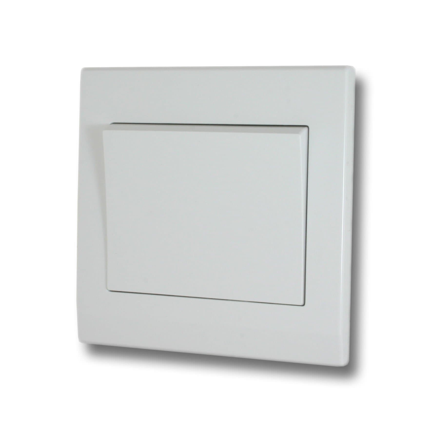Retrotouch Simplicity White Intermediate Light Switch (1 Gang) - SKU07140